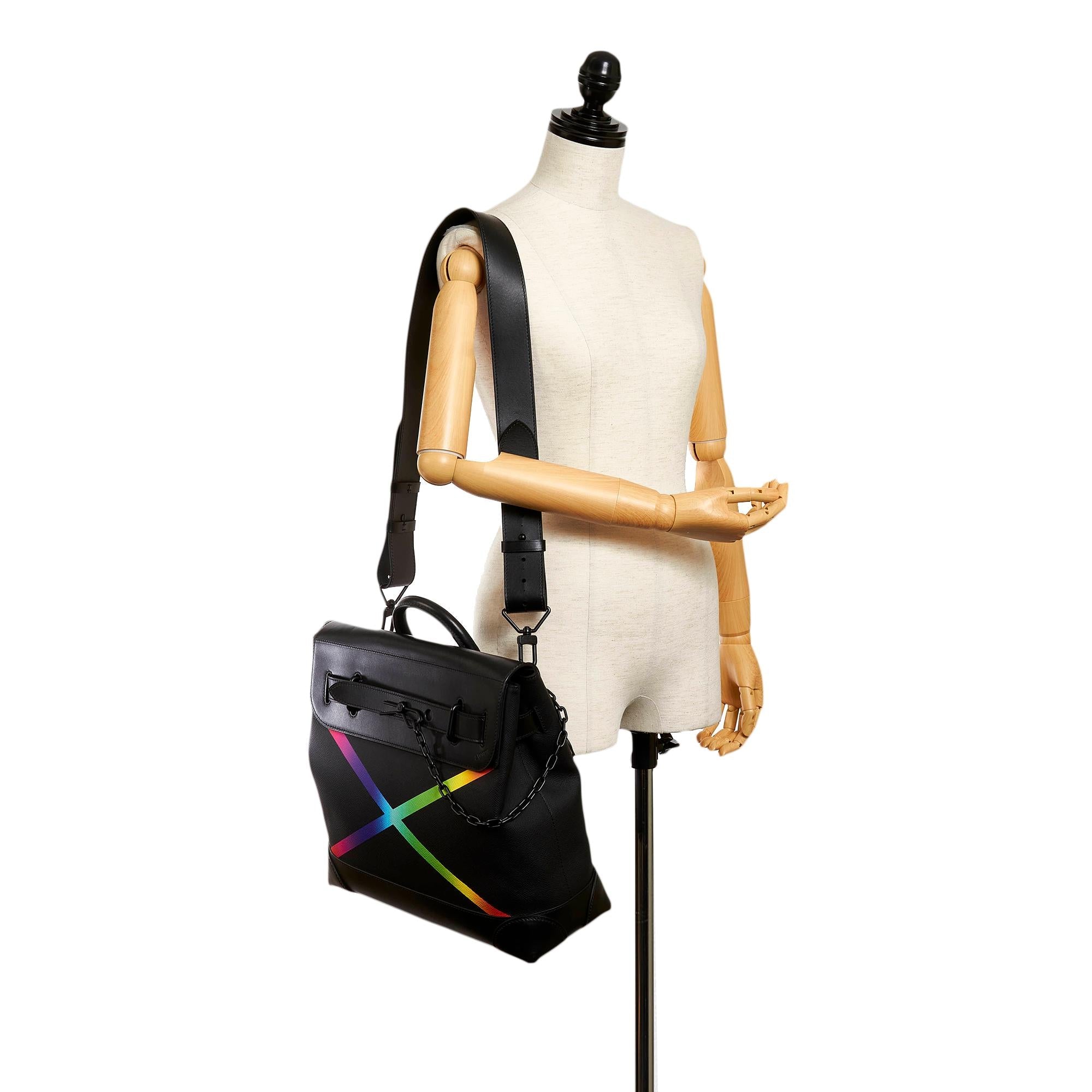 Louis Vuitton Taiga Rainbow Steamer PM