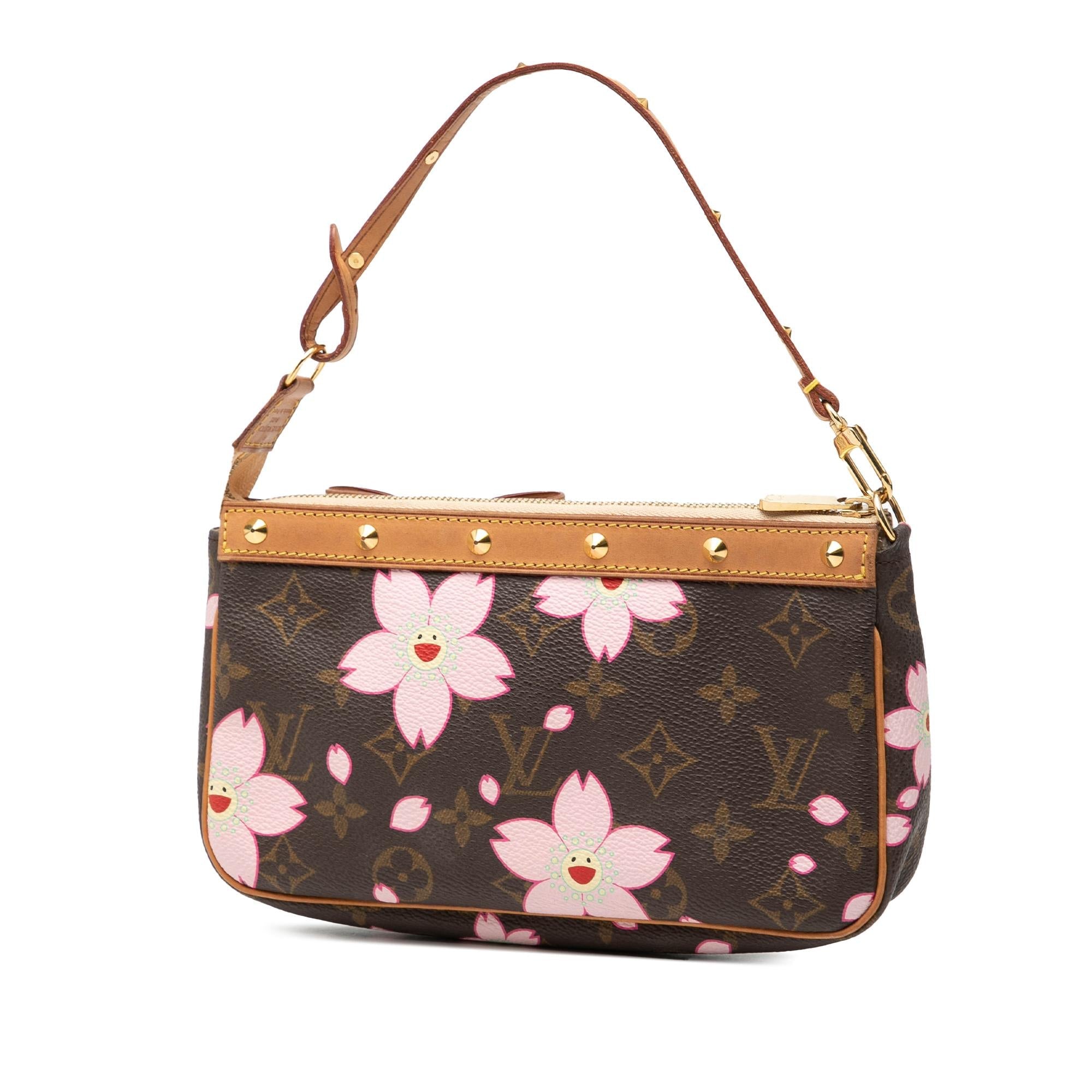 Louis Vuitton Takashi Murakami Monogram Cherry Blossom Pochette Accessoires