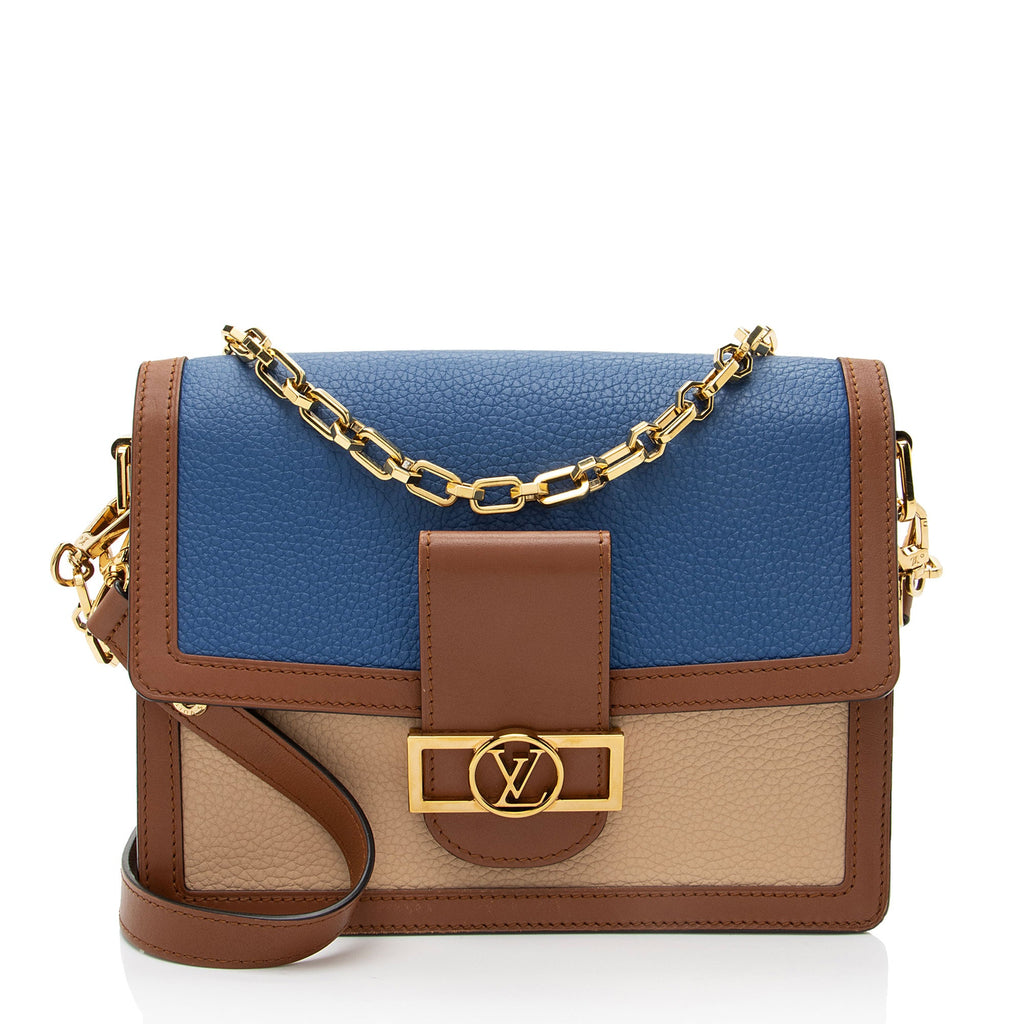 Louis Vuitton Taurillon Leather Dauphine MM Shoulder Bag