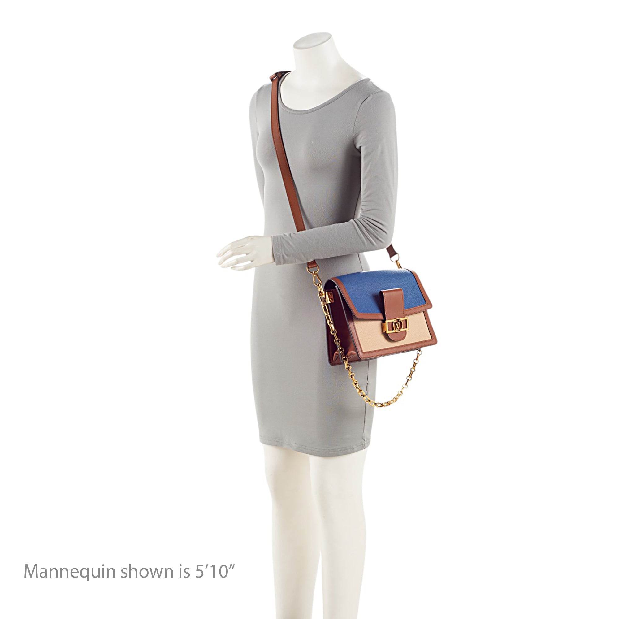 Louis Vuitton Taurillon Leather Dauphine MM Shoulder Bag