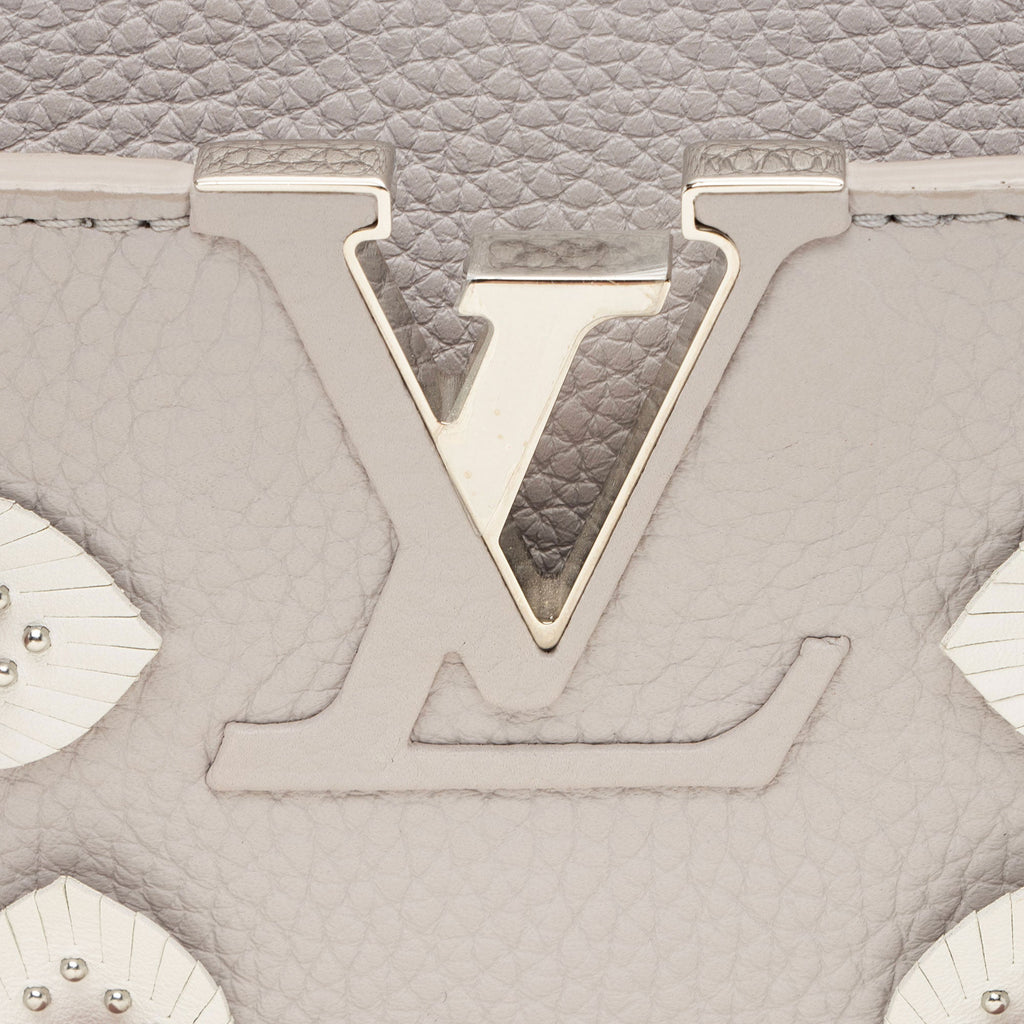 Louis Vuitton Taurillon Mechanical Flowers Capucines PM Bag