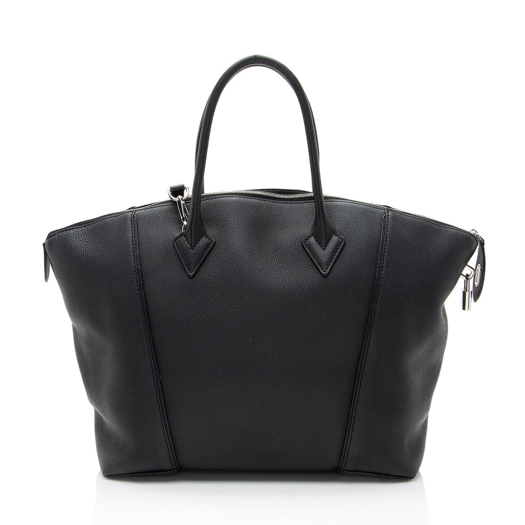 Louis Vuitton Taurillon Soft Lockit MM Satchel