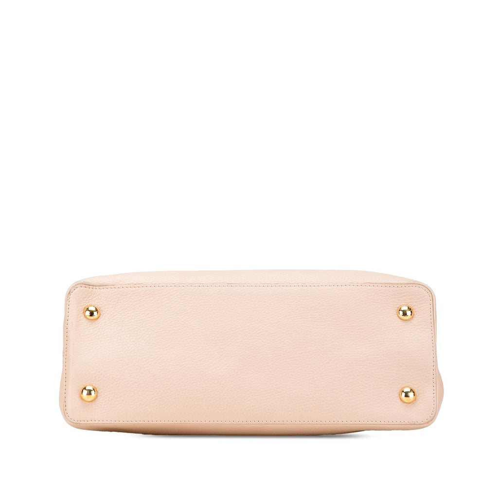 Louis Vuitton Taurillon Studdy Capucines MM