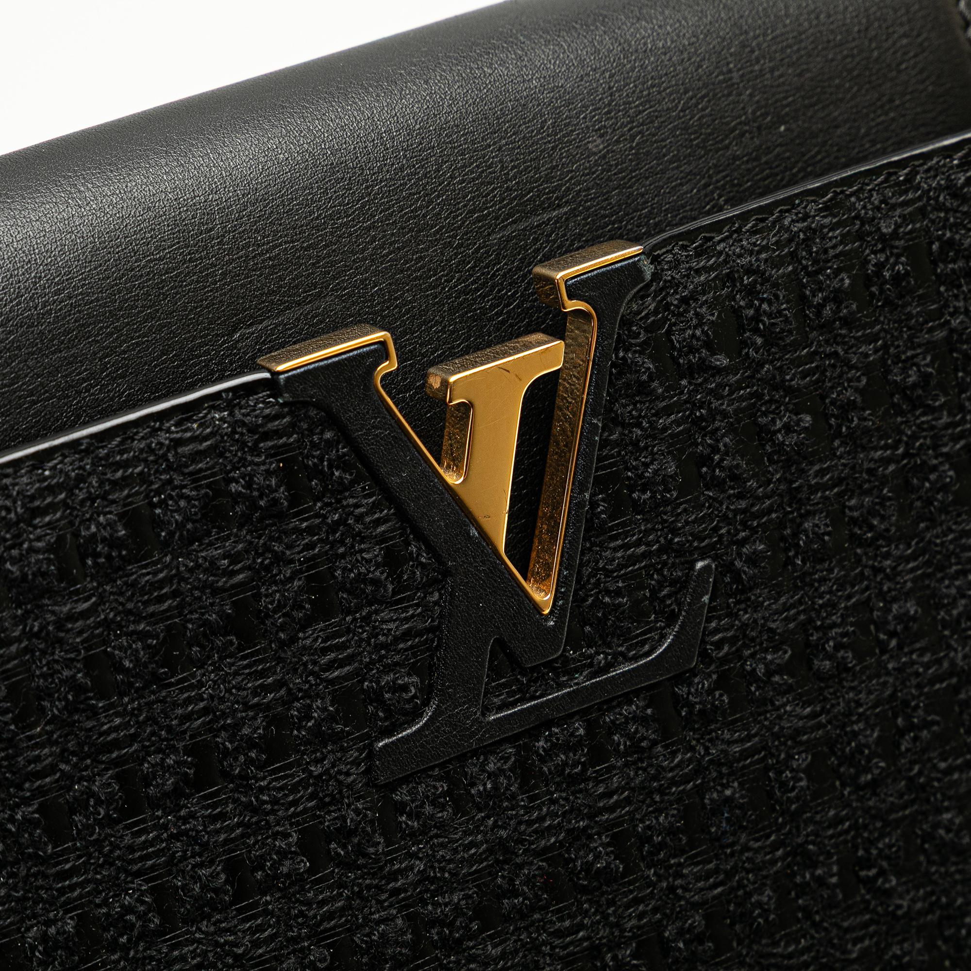 Louis Vuitton Tweed Capucines MM