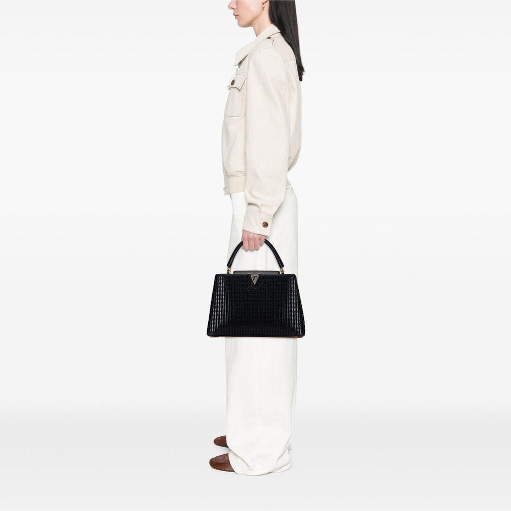 Louis Vuitton Tweed Capucines MM