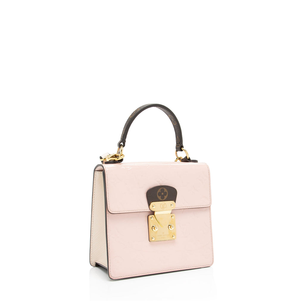 Louis Vuitton Vernis Spring Street Bitume Satchel (SHF-wQ1soT)