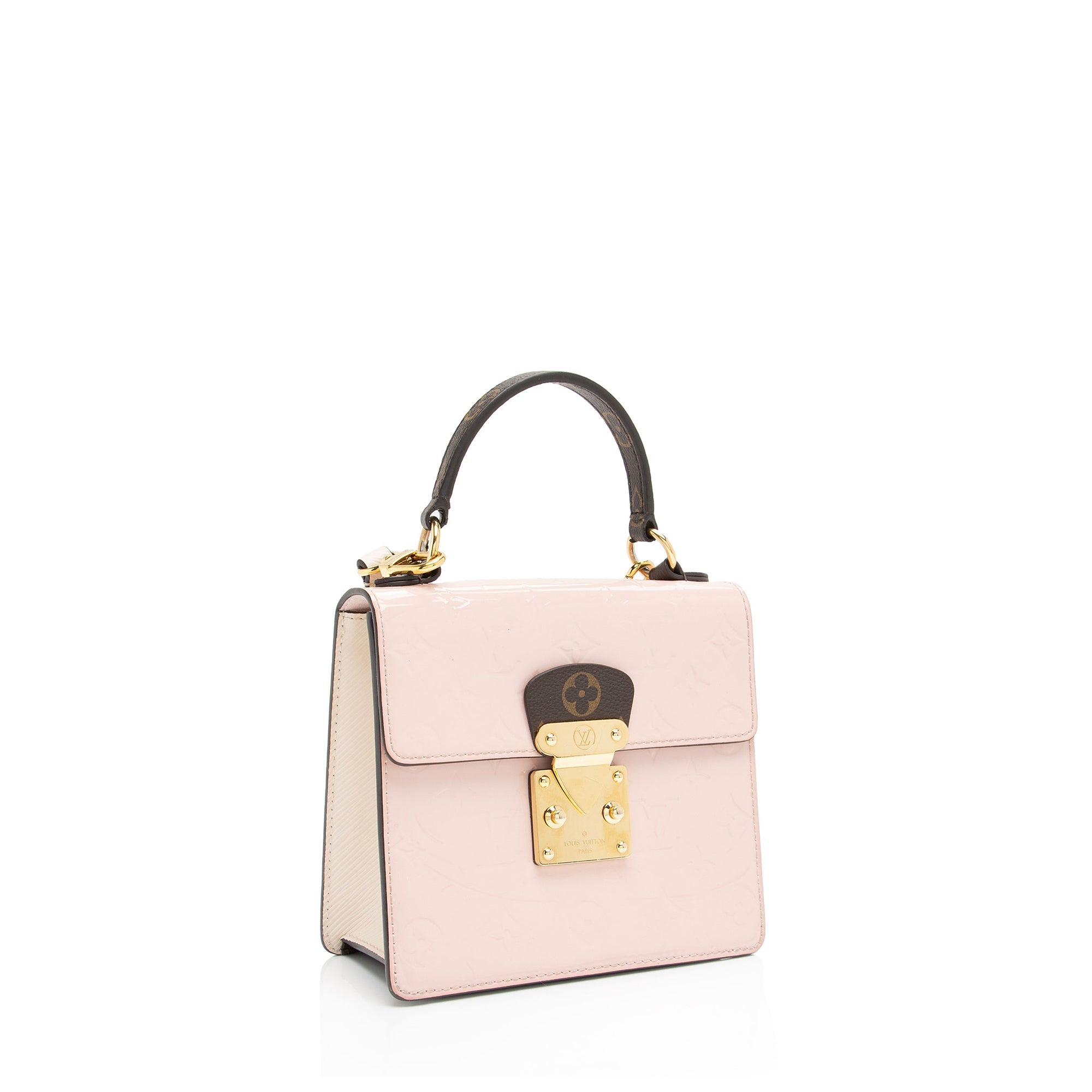 Louis Vuitton Vernis Spring Street Bitume Satchel (SHF-wQ1soT)