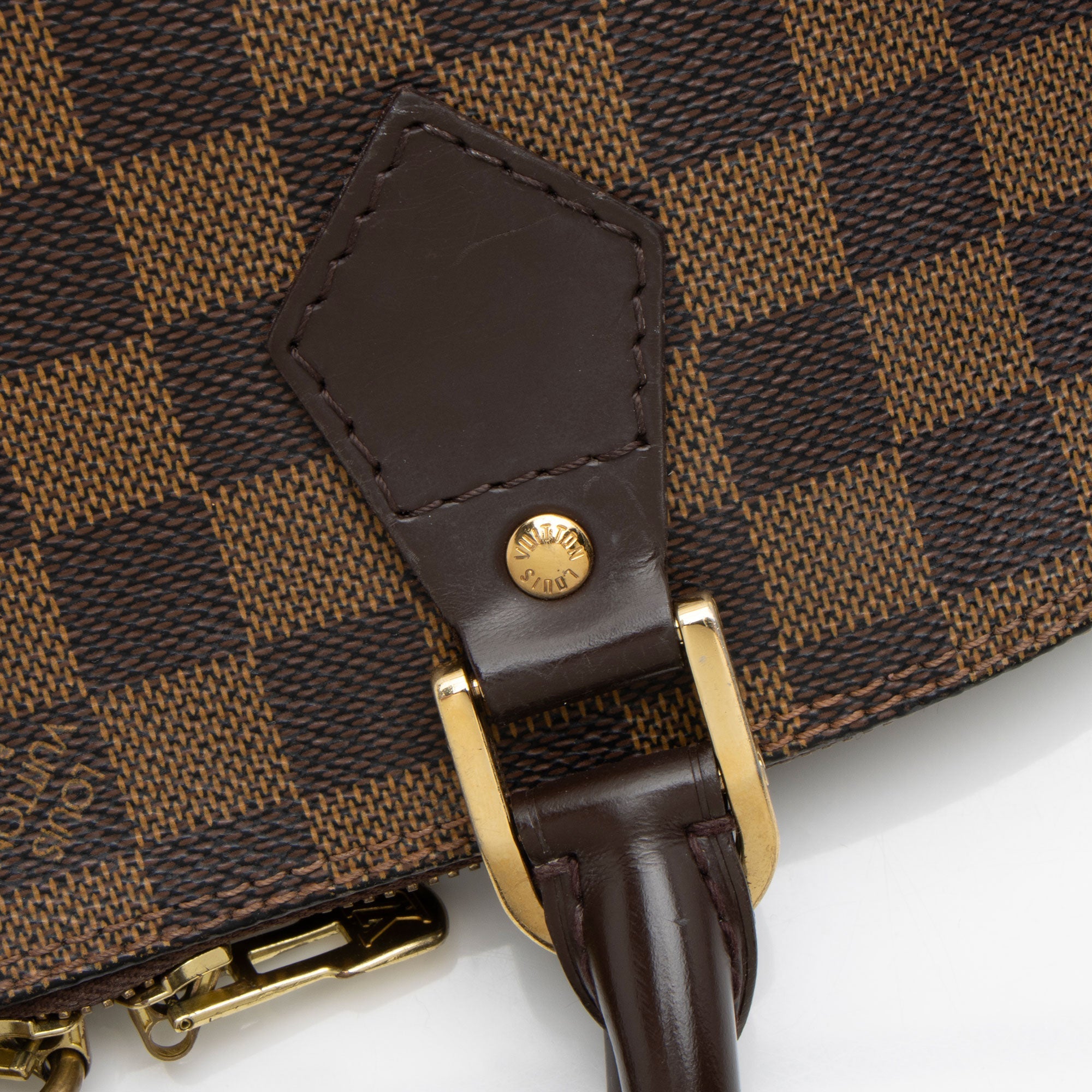 Louis Vuitton Vintage Damier Ebene Alma PM Satchel