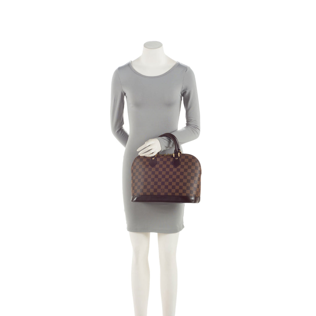 Louis Vuitton Vintage Damier Ebene Alma PM Satchel
