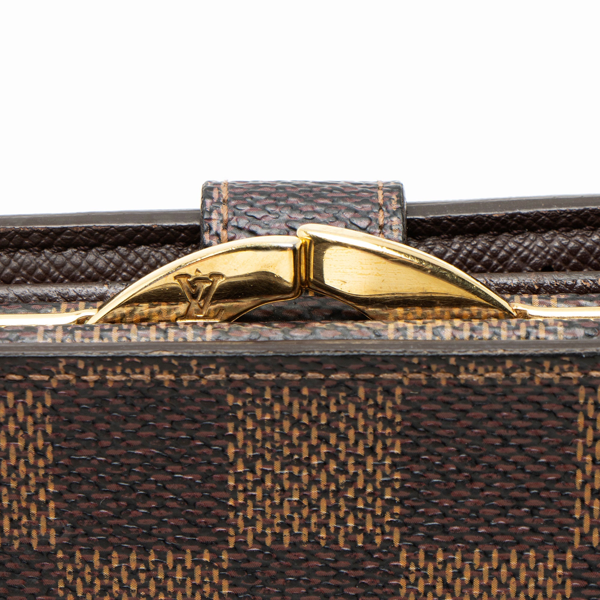 Louis Vuitton Vintage Damier Ebene French Wallet