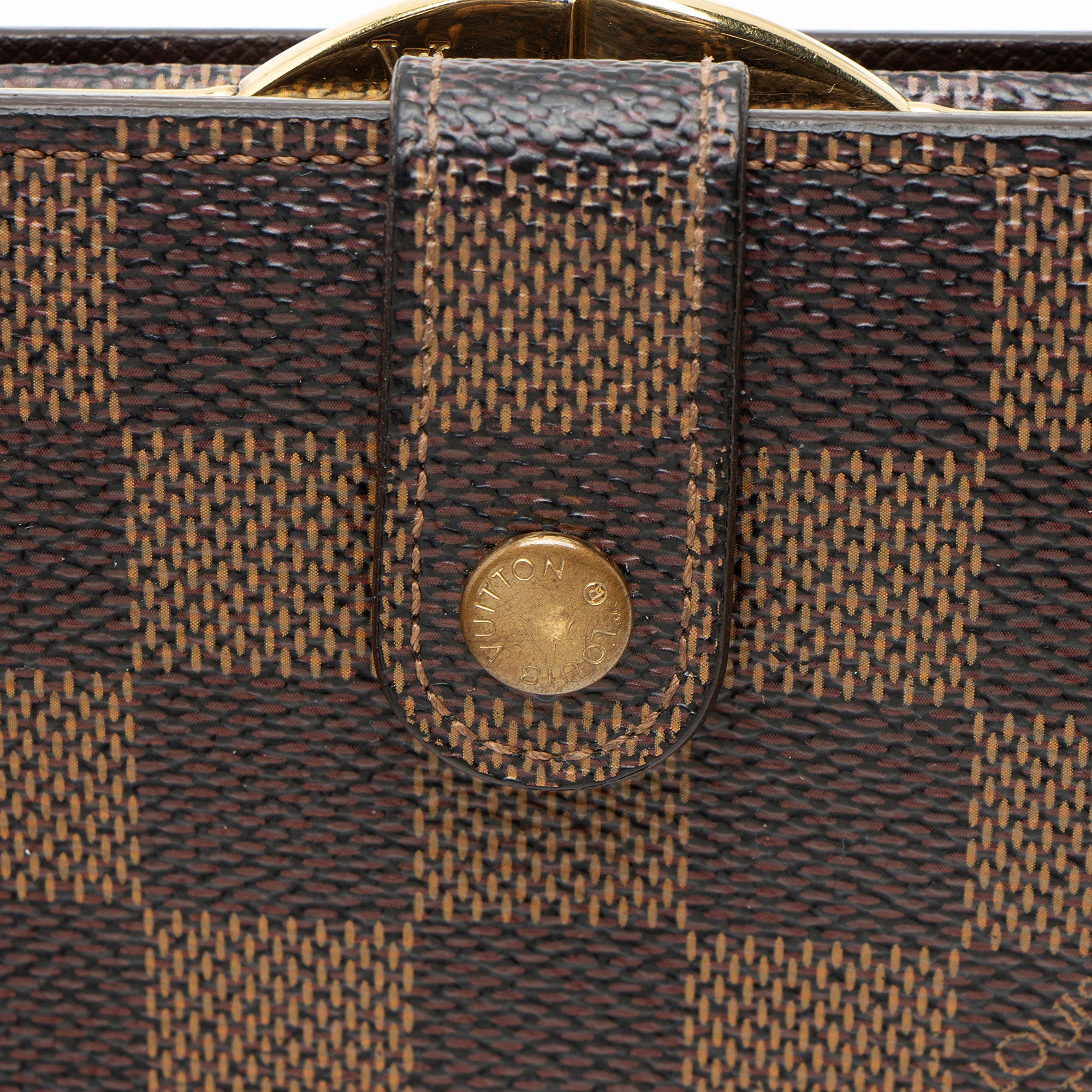 Louis Vuitton Vintage Damier Ebene French Wallet