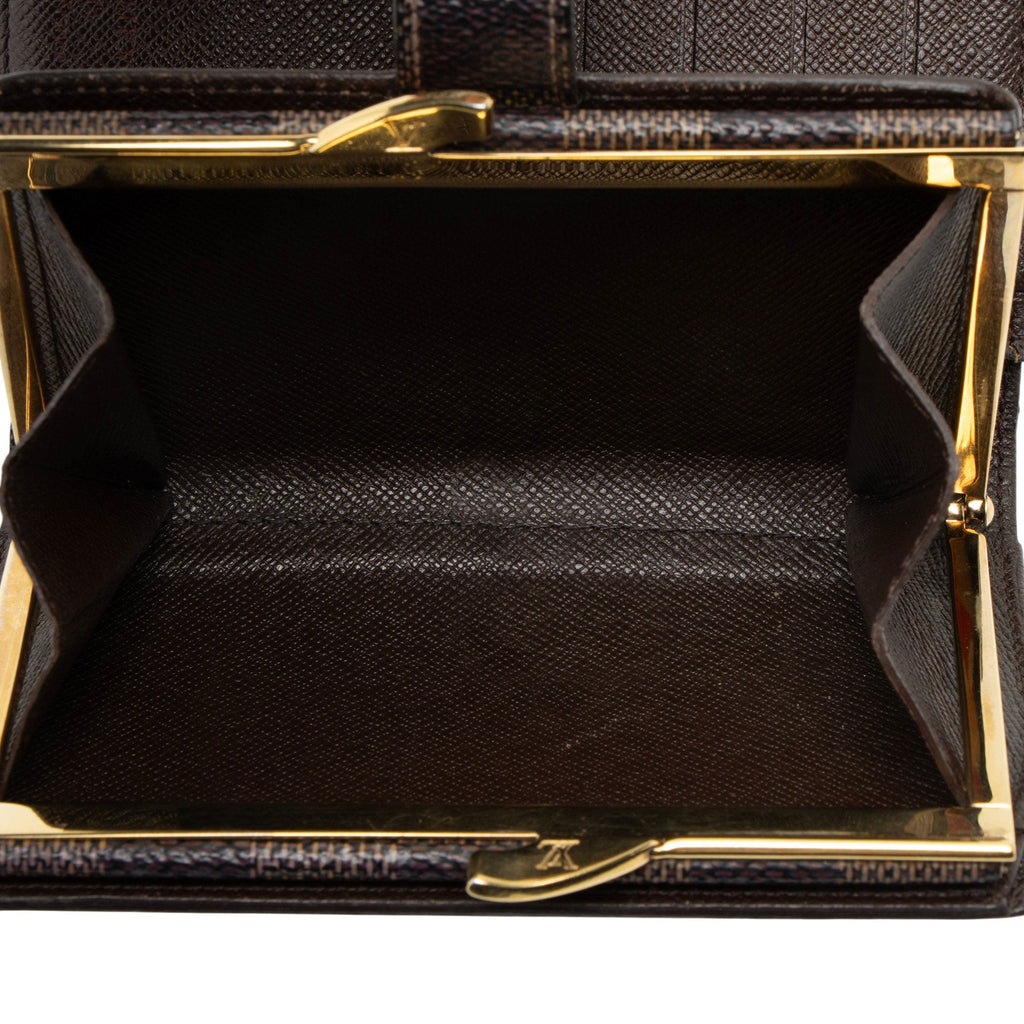 Louis Vuitton Vintage Damier Ebene French Wallet
