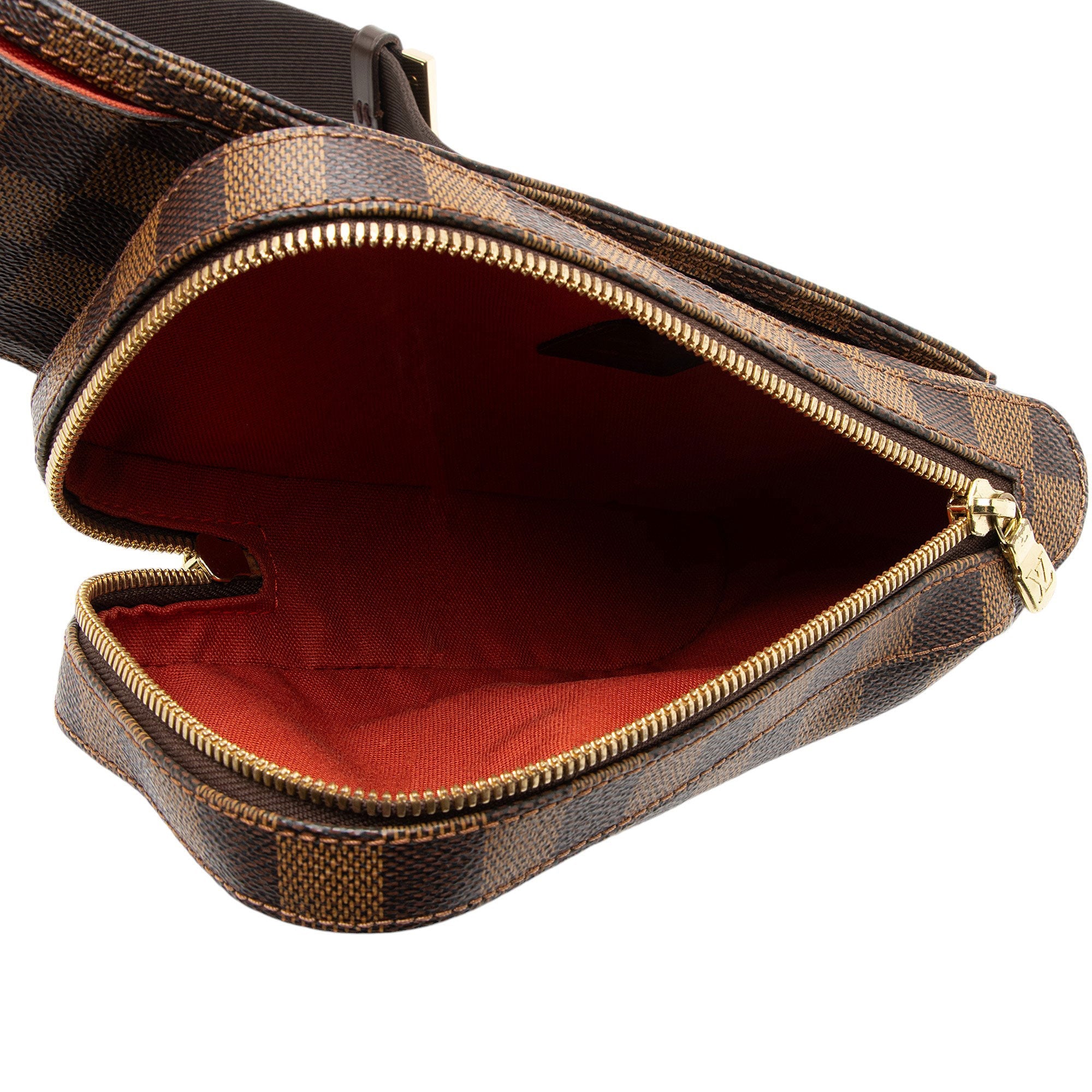 Louis Vuitton Vintage Damier Ebene Geronimos Sling Bag (SHF-IWcx8E)