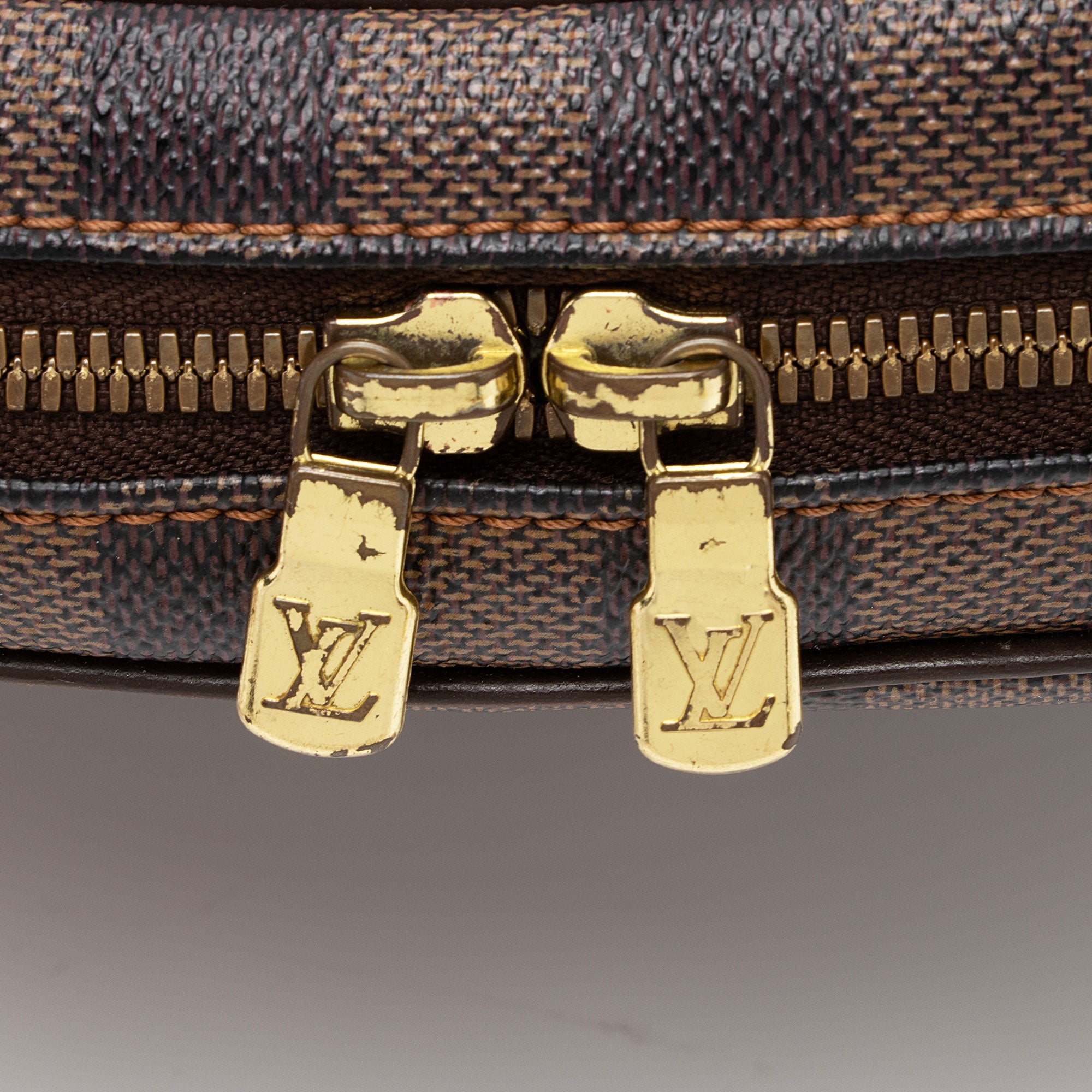 Louis Vuitton Vintage Damier Ebene Ipanema GM Shoulder Bag