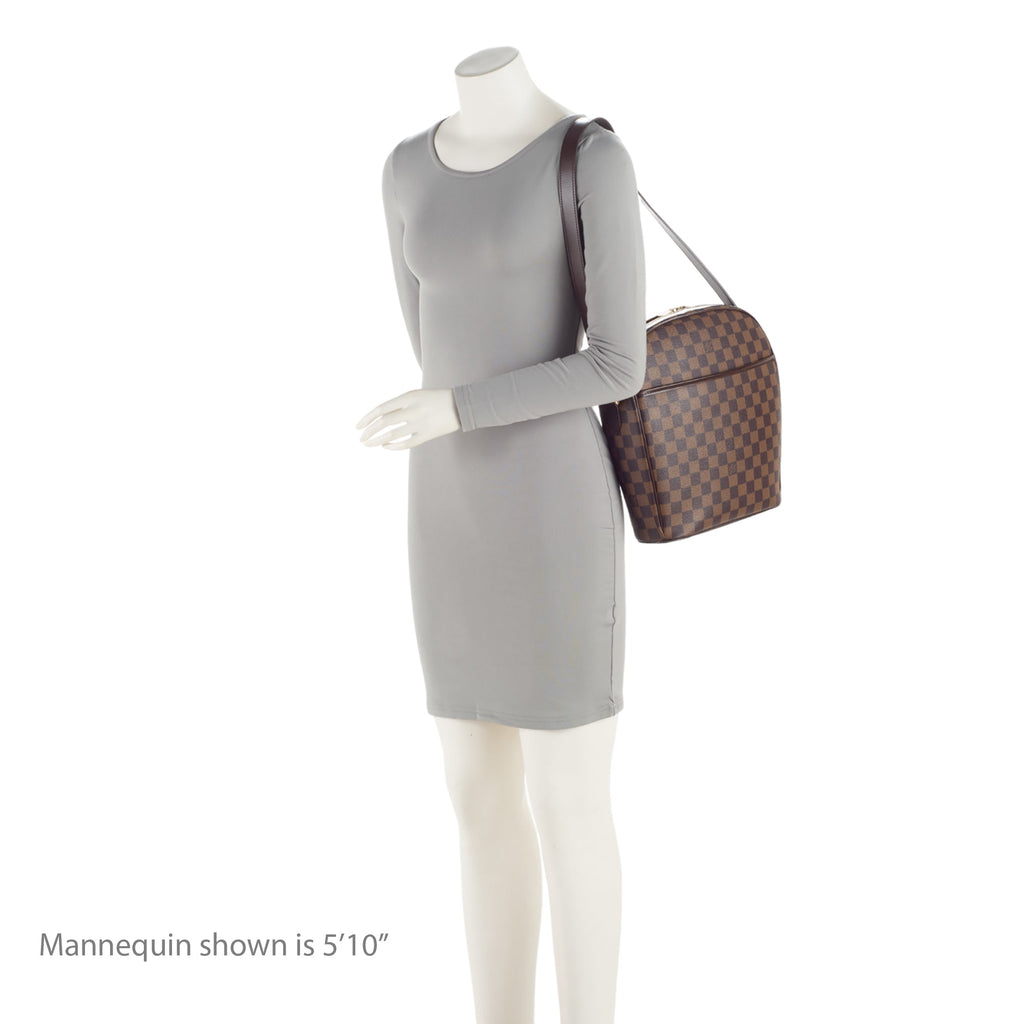 Louis Vuitton Vintage Damier Ebene Ipanema GM Shoulder Bag