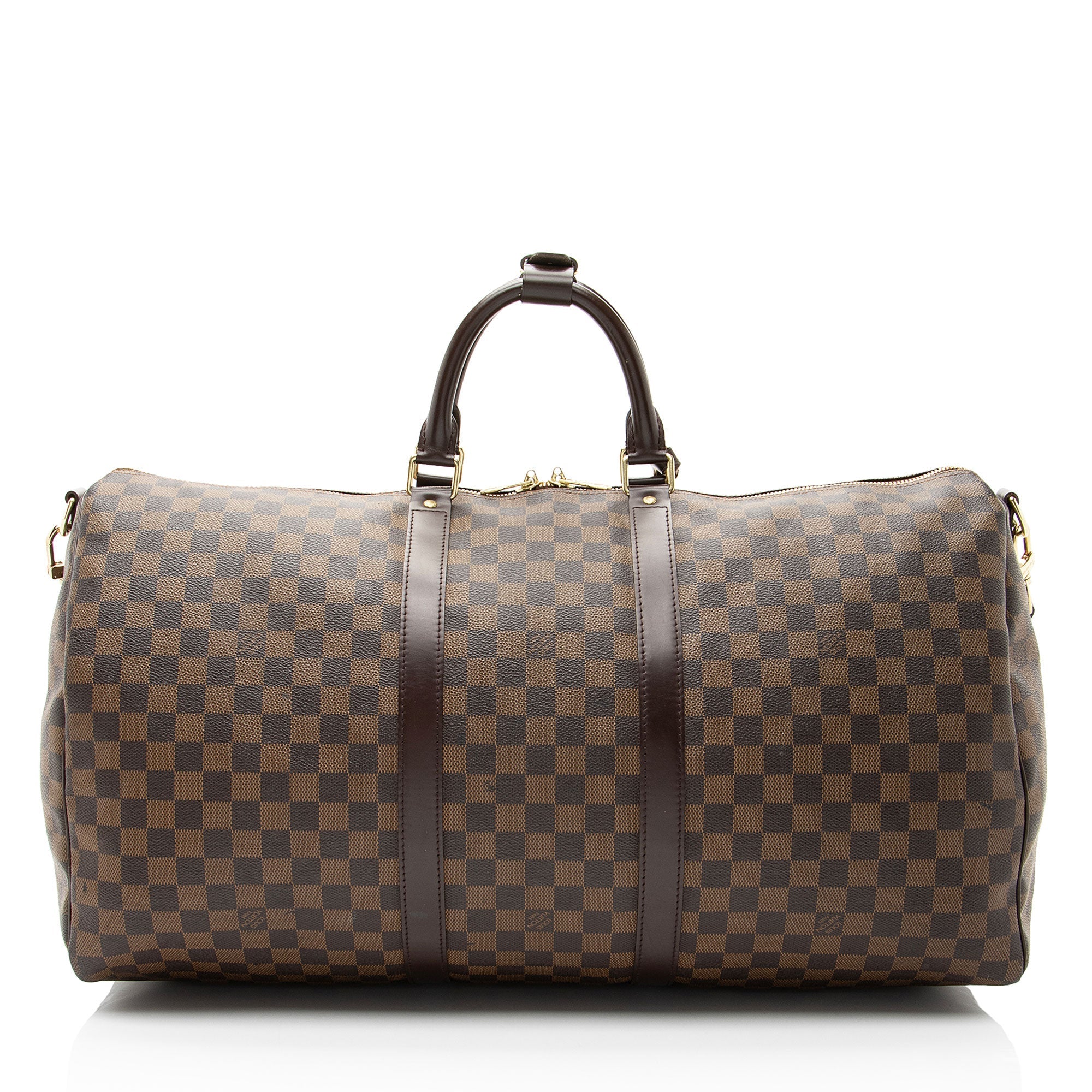 Louis Vuitton Vintage Damier Ebene Keepall Bandouliere 55 Duffle