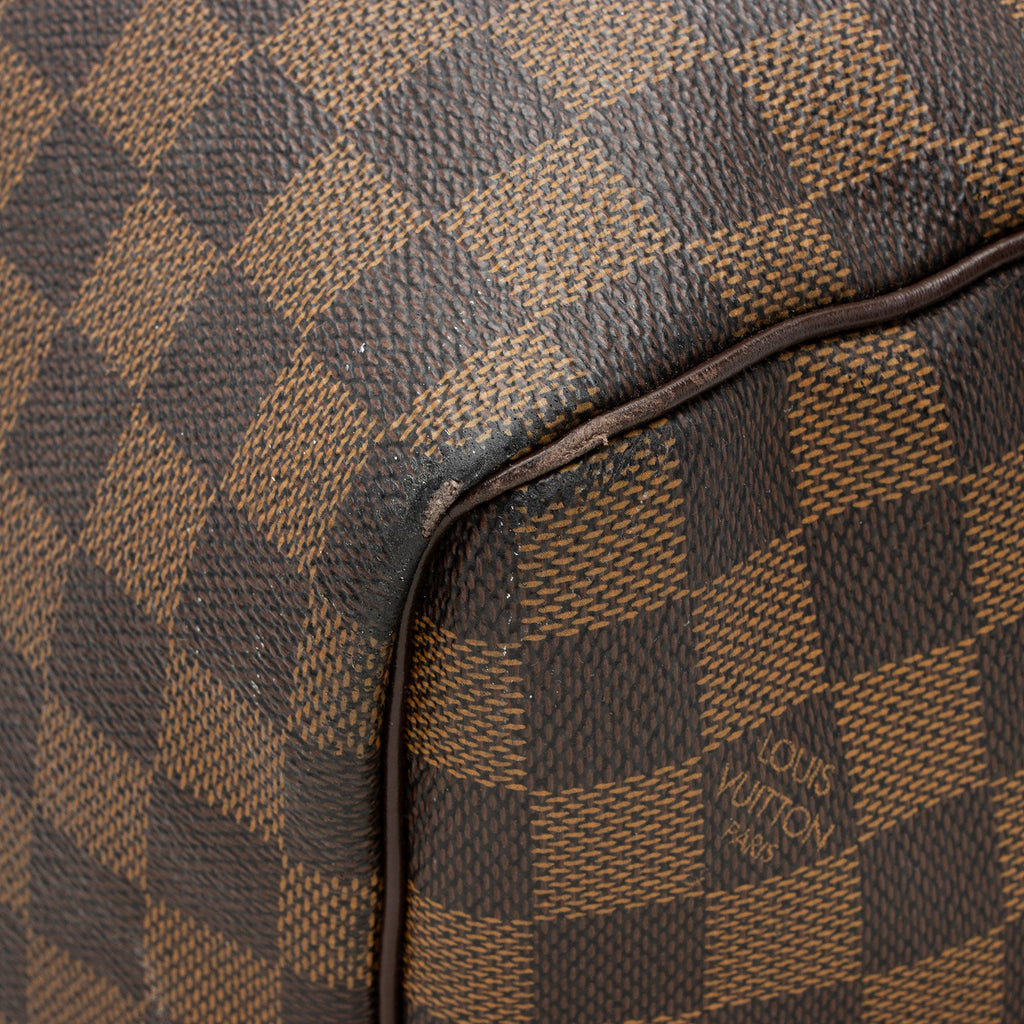 Louis Vuitton Vintage Damier Ebene Keepall Bandouliere 55 Duffle