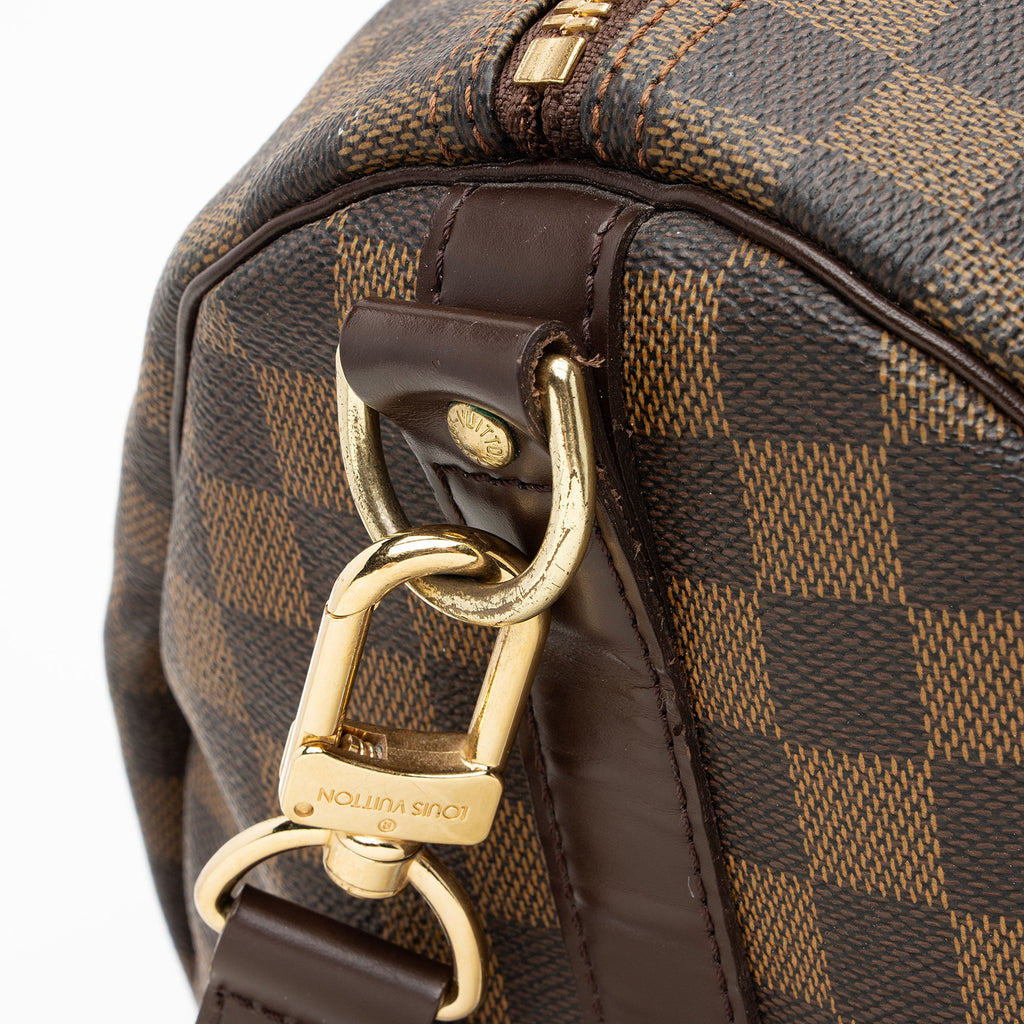 Louis Vuitton Vintage Damier Ebene Keepall Bandouliere 55 Duffle