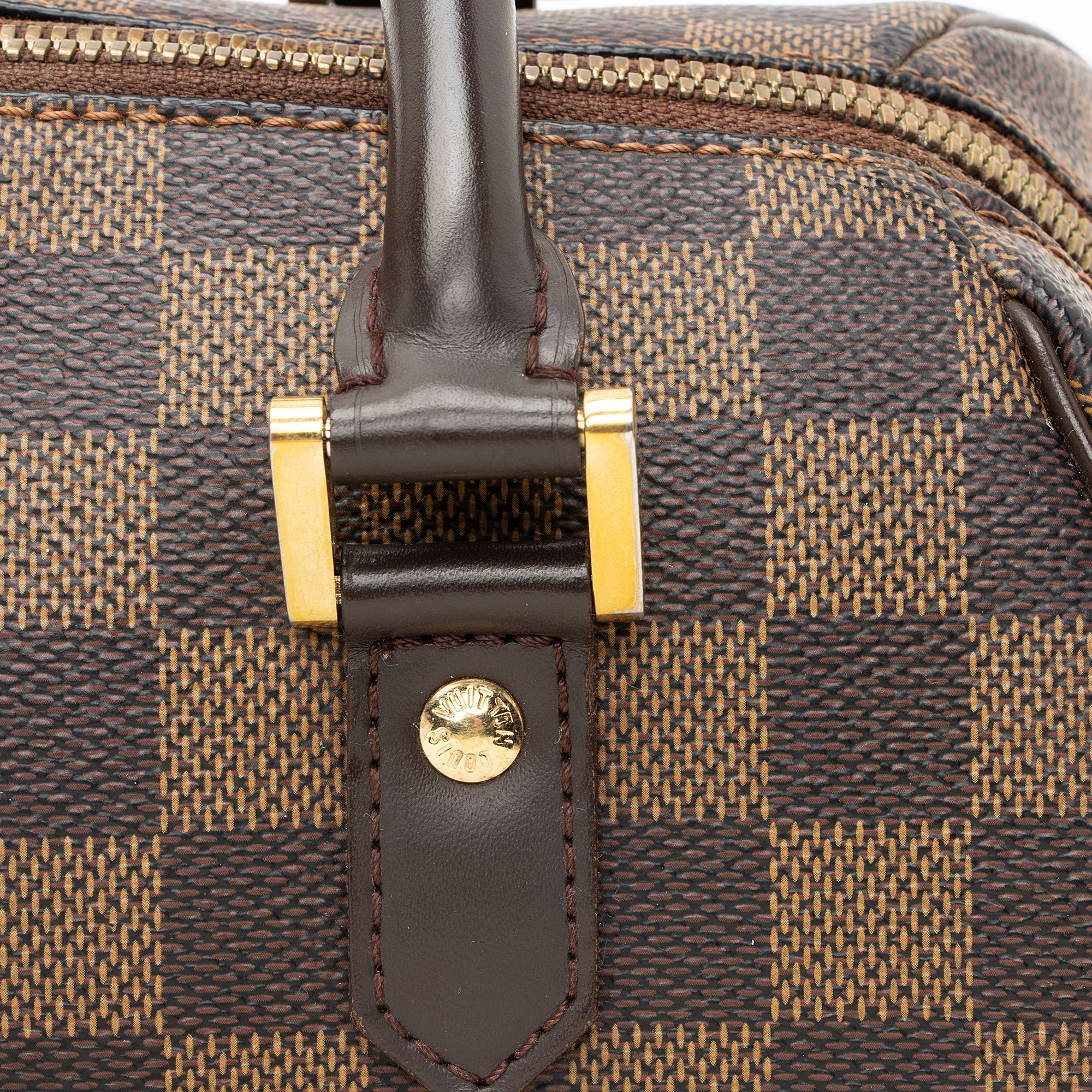Louis Vuitton Vintage Damier Ebene Ribera MM Satchel