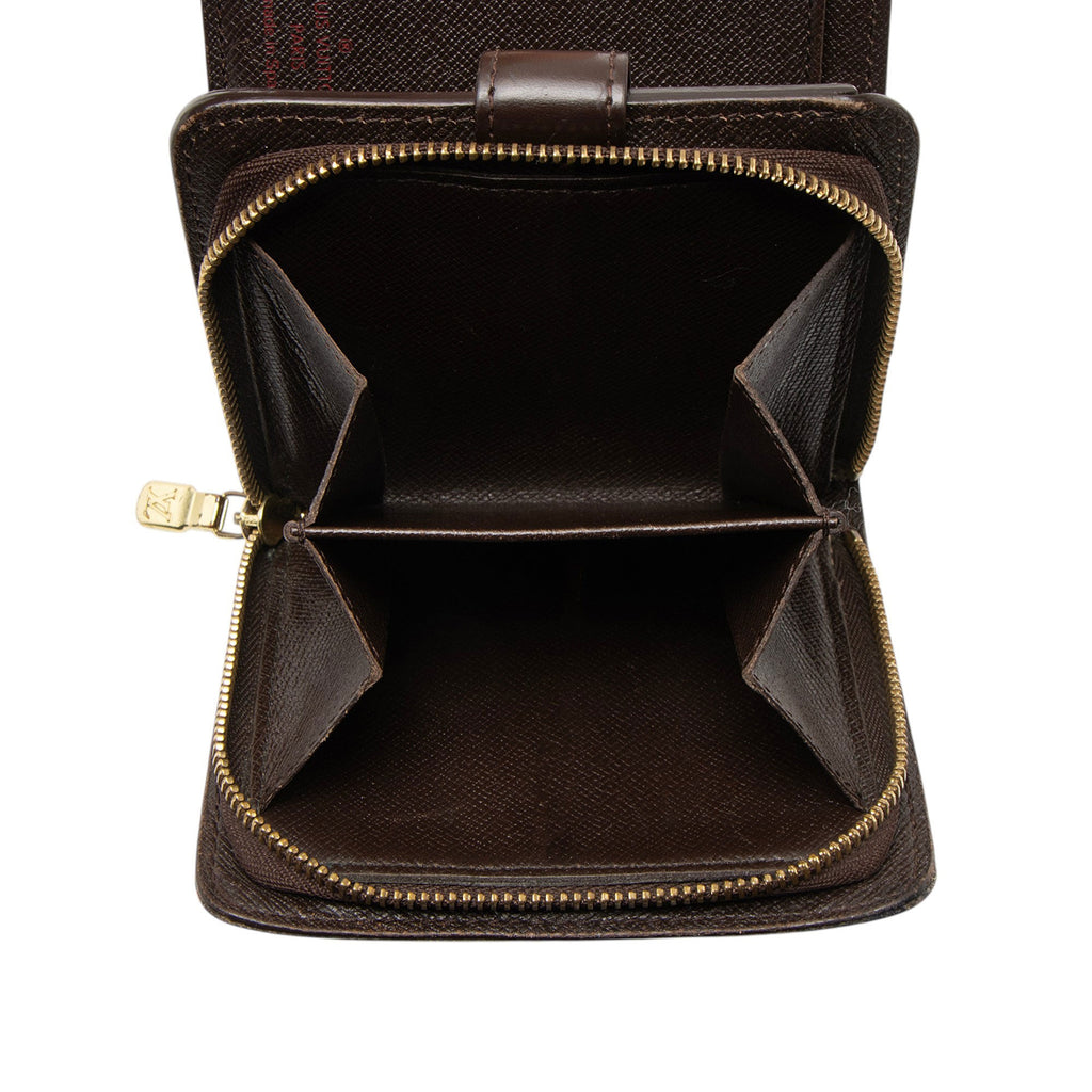 Louis Vuitton Vintage Damier Ebene Zipped Compact Wallet