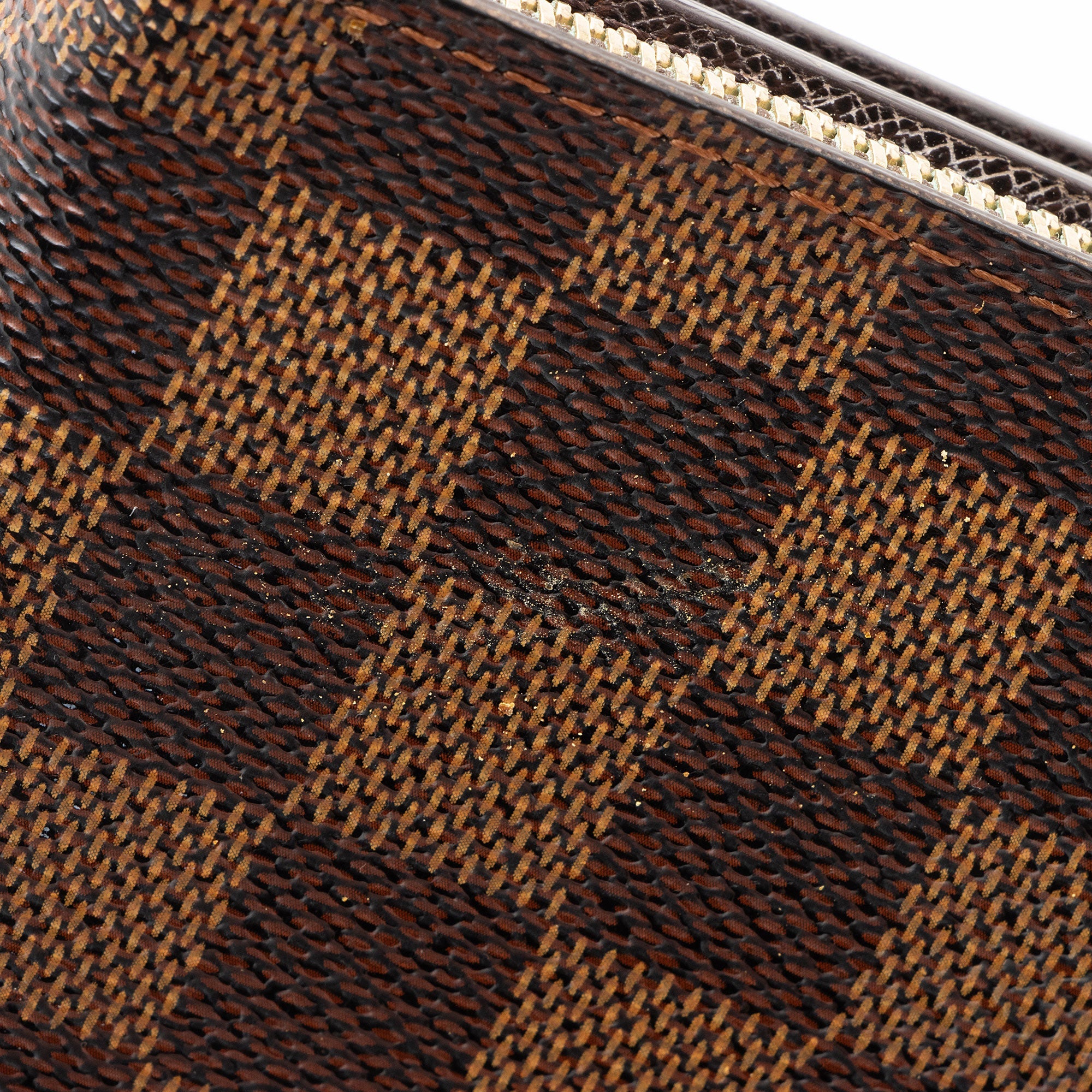 Louis Vuitton Vintage Damier Ebene Zipped Compact Wallet