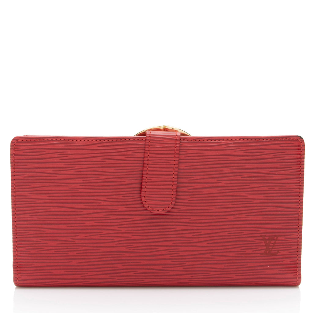 Louis Vuitton Vintage Epi Leather Continental French Purse Wallet (SHF-j98dKy)