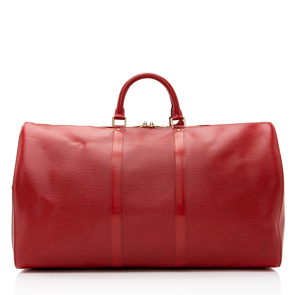 Louis Vuitton Vintage Epi Leather Keepall 55 Duffel Bag (SHF-21452)