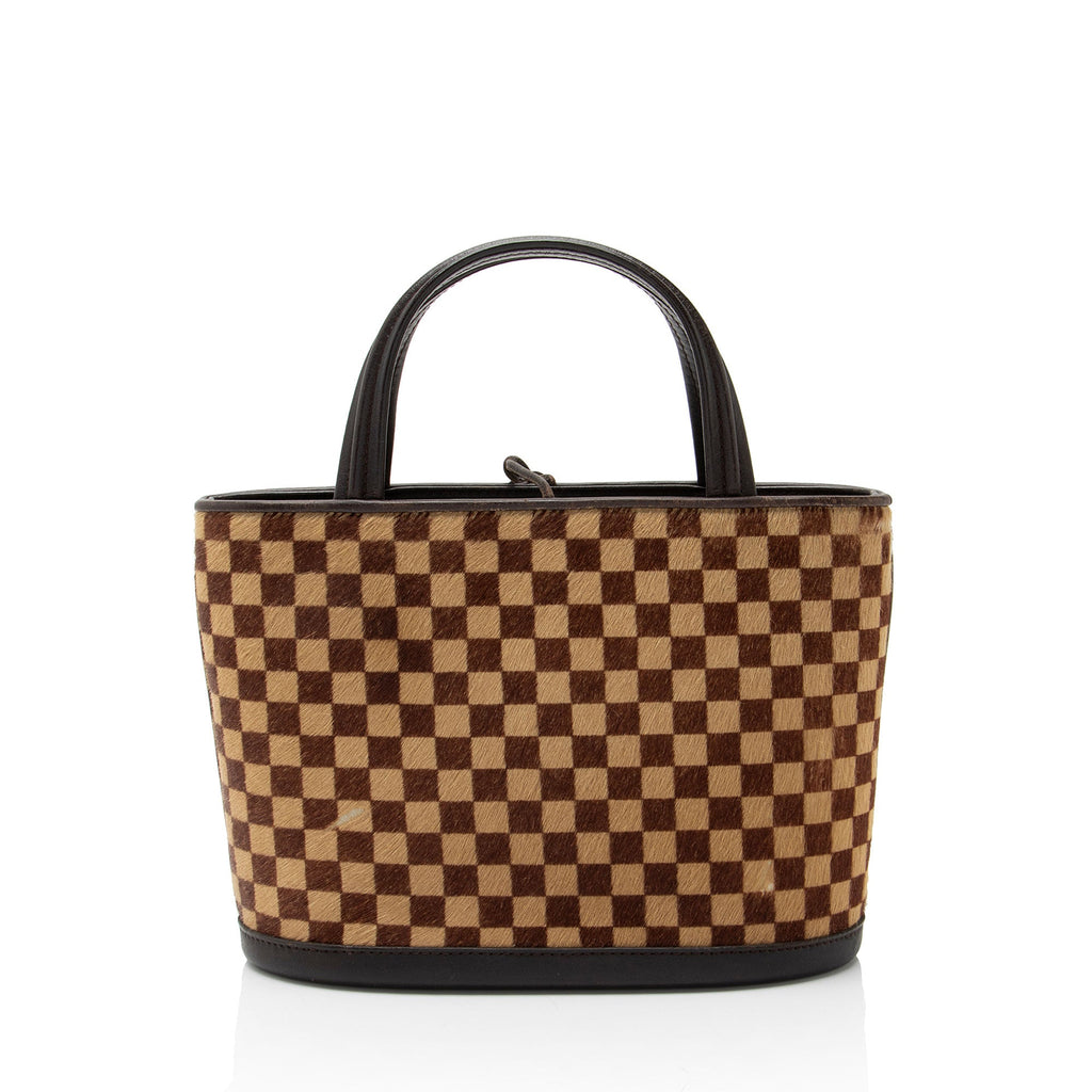 Louis Vuitton Vintage Limited Edition Calf Hair Damier Sauvage Impala Tote