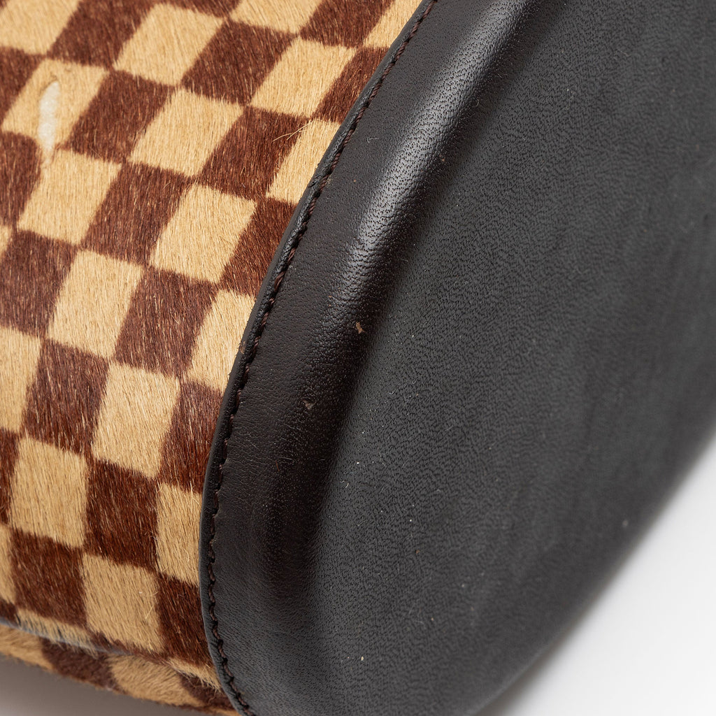 Louis Vuitton Vintage Limited Edition Calf Hair Damier Sauvage Impala Tote