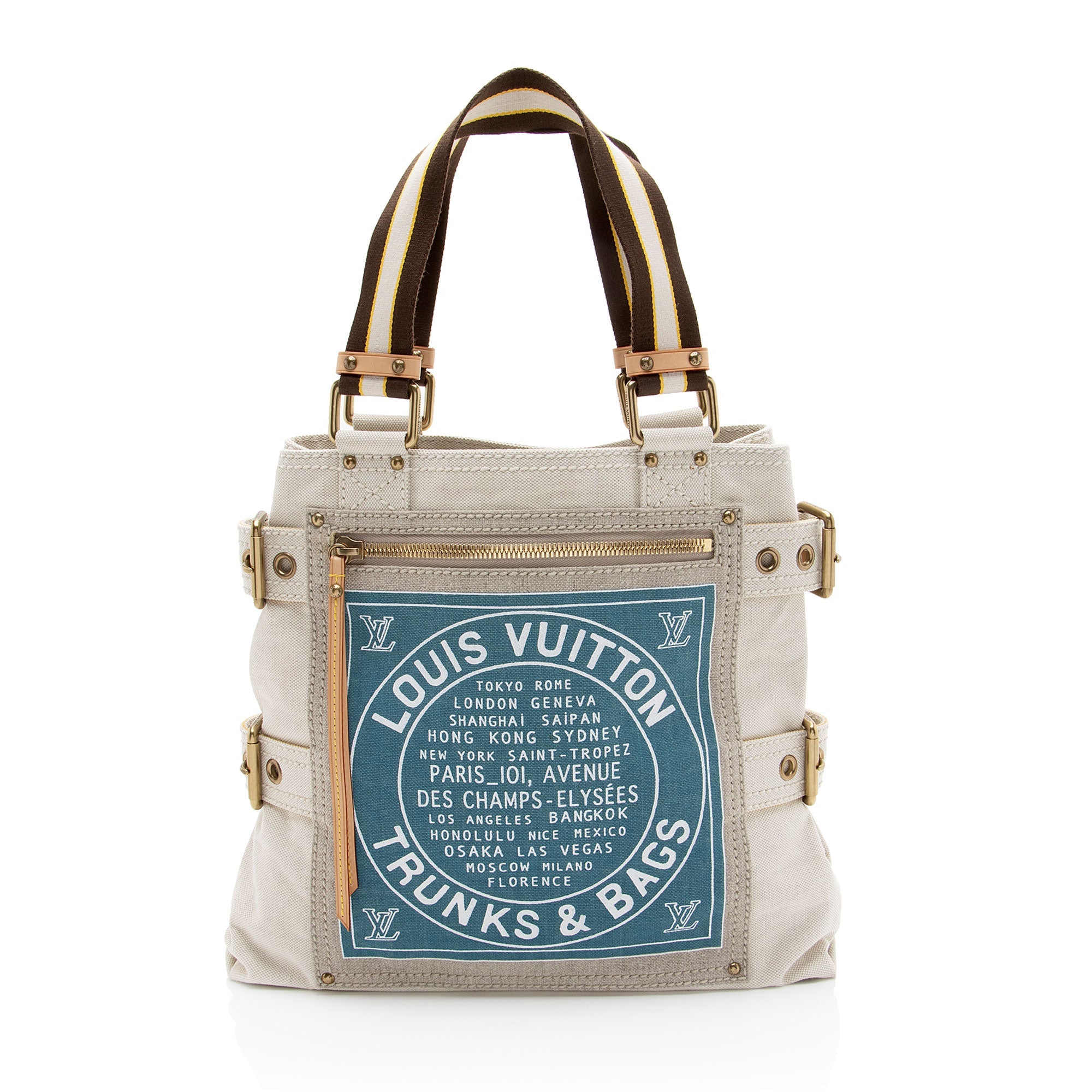 Louis Vuitton Vintage Limited Edition Globe Trotter Cabas MM Tote
