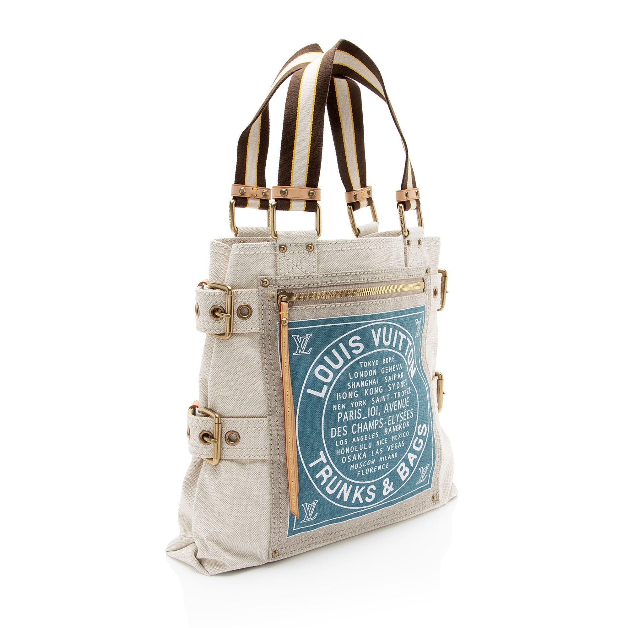 Louis Vuitton Vintage Limited Edition Globe Trotter Cabas MM Tote