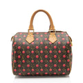 Louis Vuitton Vintage Limited Edition Monogram Canvas Cerises Speedy 25 Satchel