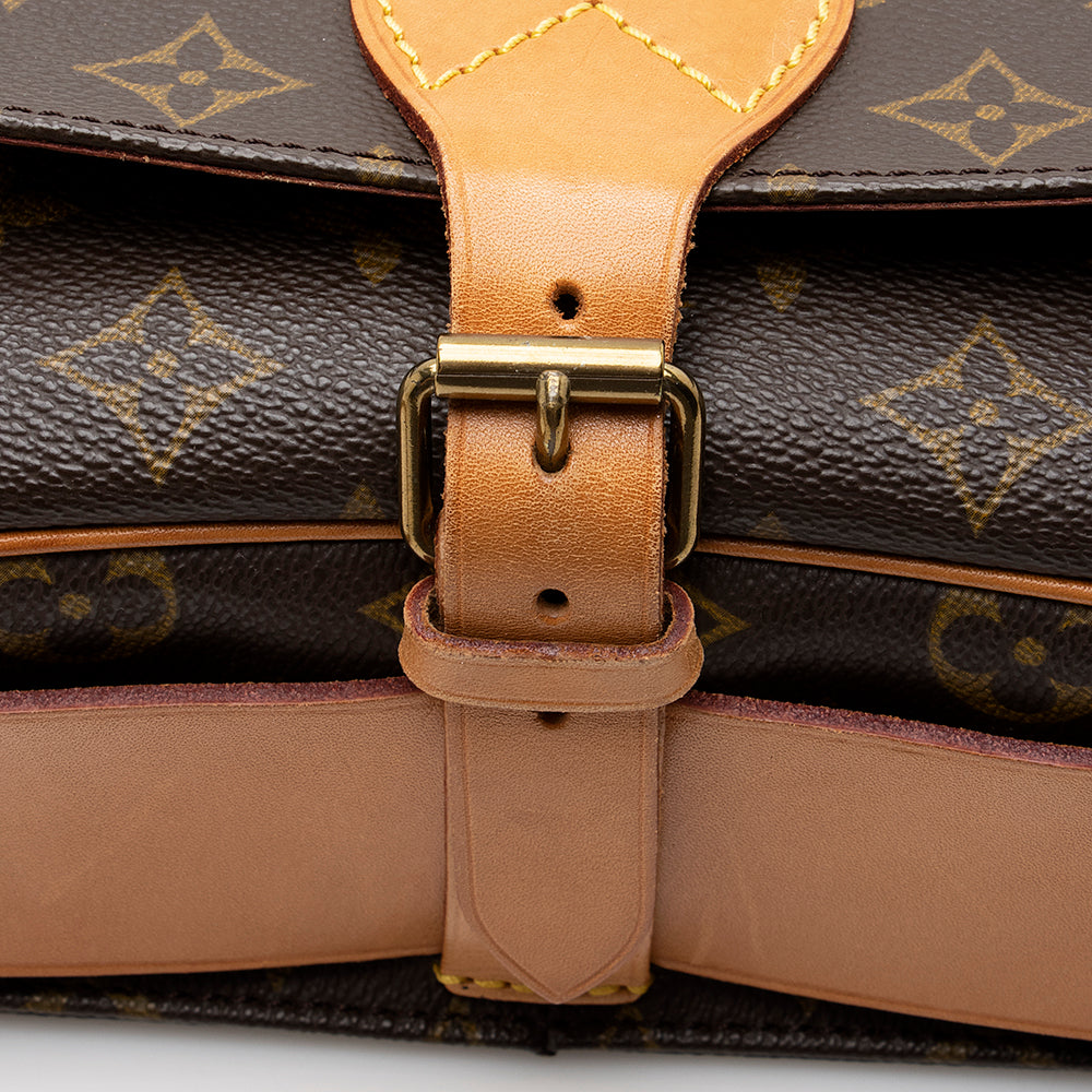 Louis Vuitton Vintage Monogram Canvas Cartouchiere GM Shoulder Bag (SHF-21303)