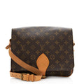 Louis Vuitton Vintage Monogram Canvas Cartouchiere GM Shoulder Bag (SHF-21303)