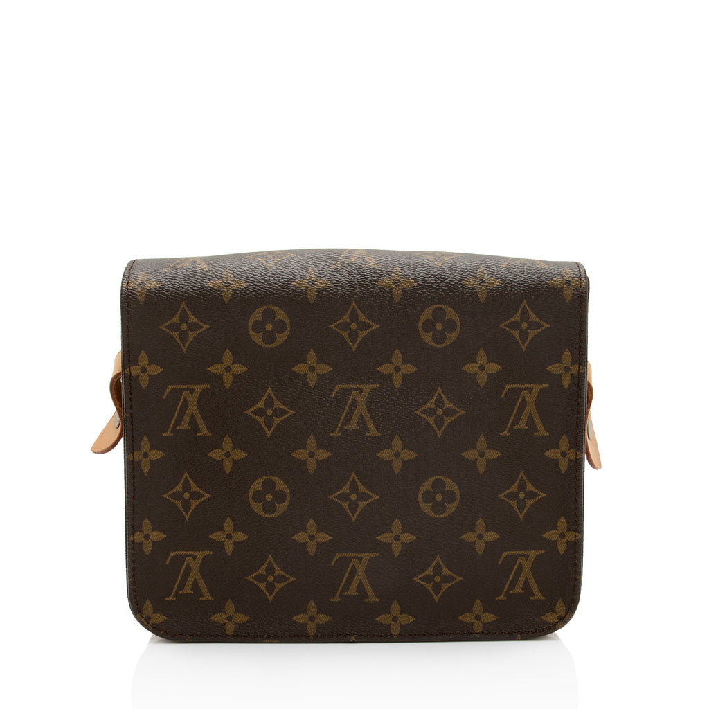 Louis Vuitton Vintage Monogram Canvas Cartouchiere MM Shoulder Bag (SHF-Ns6wrZ)