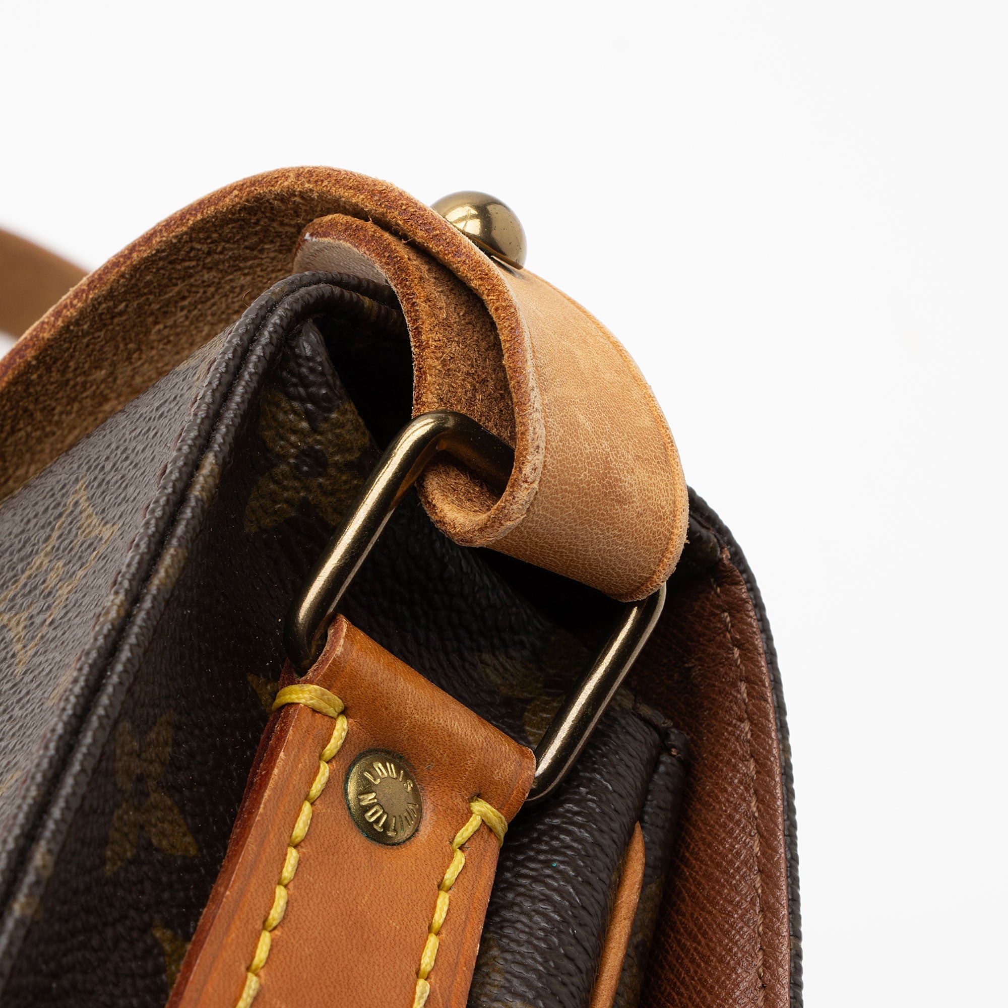 Louis Vuitton Vintage Monogram Canvas Cartouchiere MM Shoulder Bag (SHF-7VUXQB)