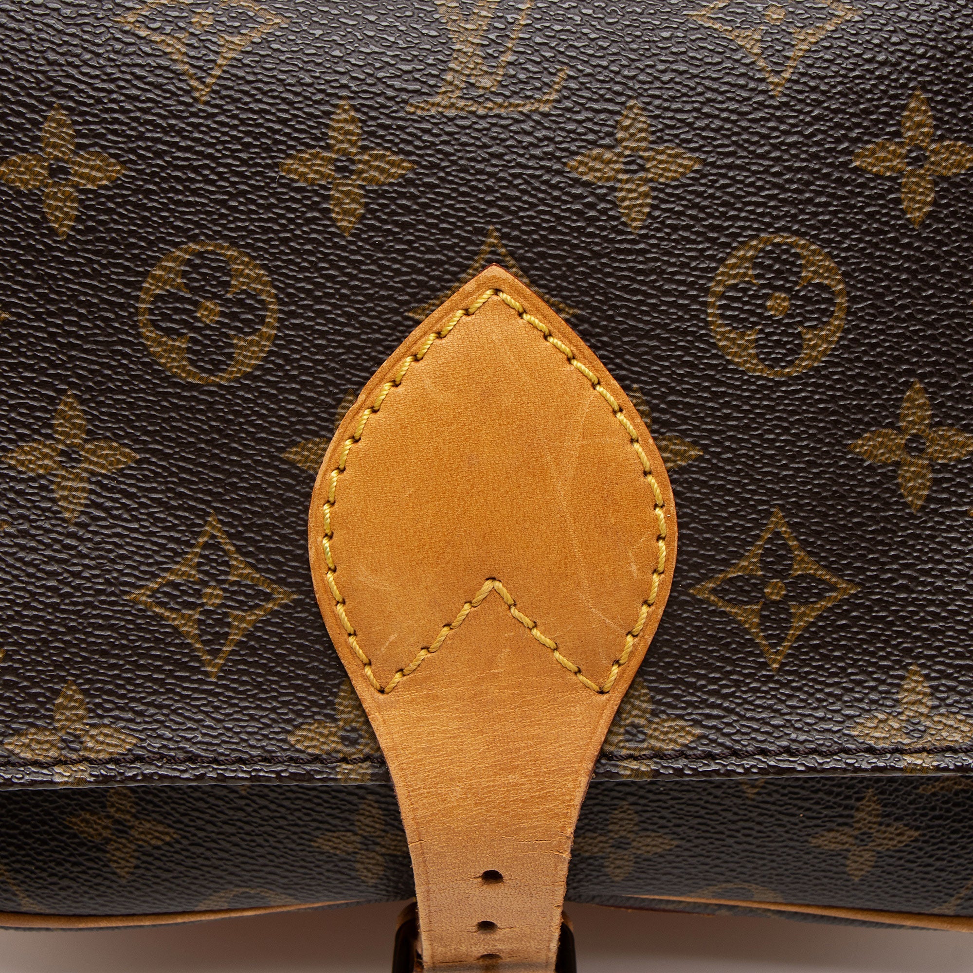 Louis Vuitton Vintage Monogram Canvas Cartouchiere MM Shoulder Bag