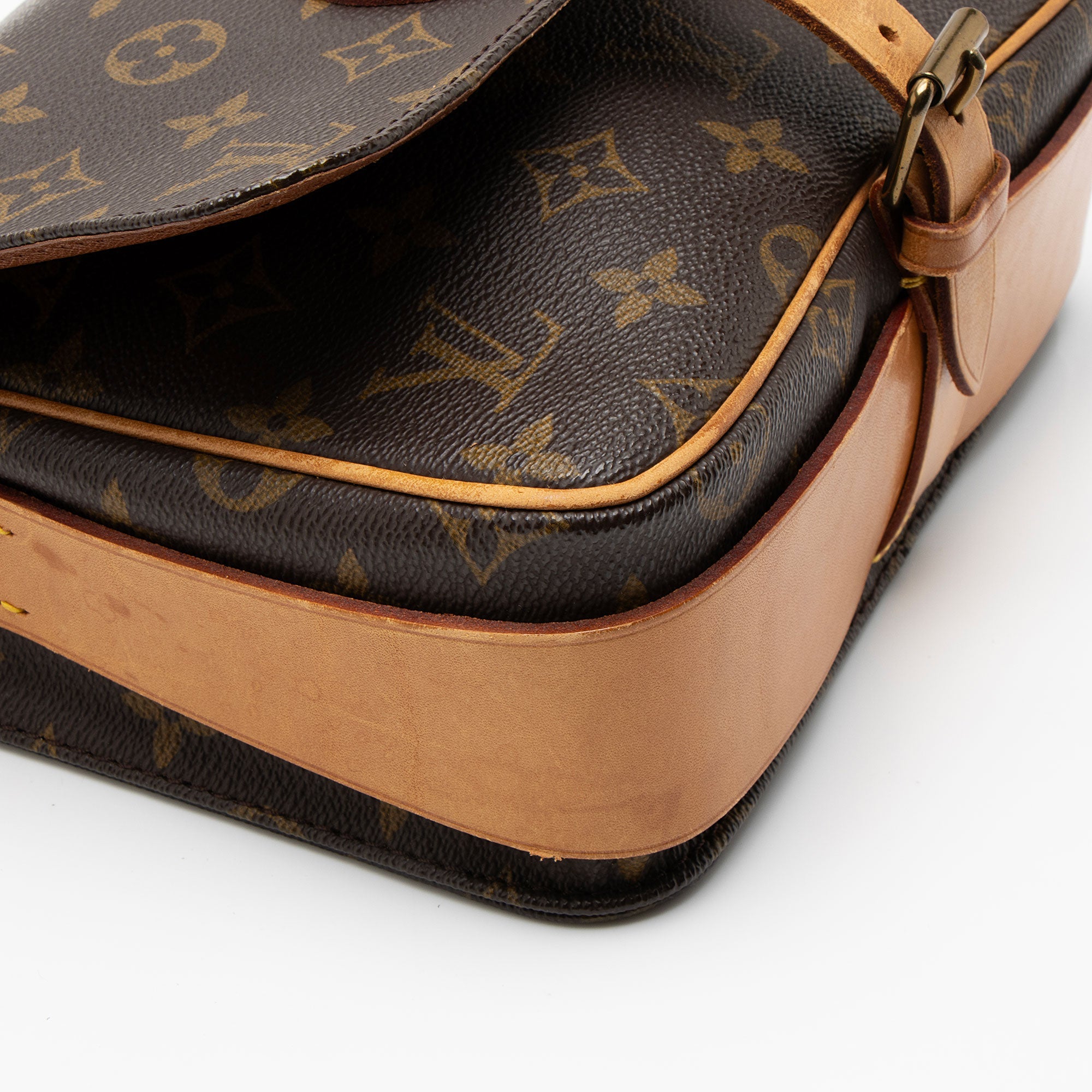 Louis Vuitton Vintage Monogram Canvas Cartouchiere MM Shoulder Bag