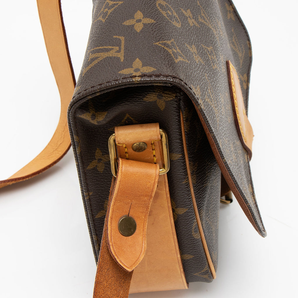 Louis Vuitton Vintage Monogram Canvas Cartouchiere MM Shoulder Bag