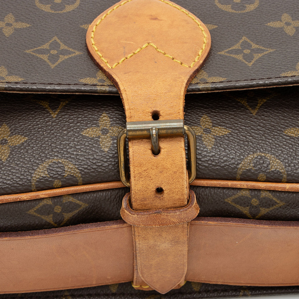 Louis Vuitton Vintage Monogram Canvas Cartouchiere MM Shoulder Bag