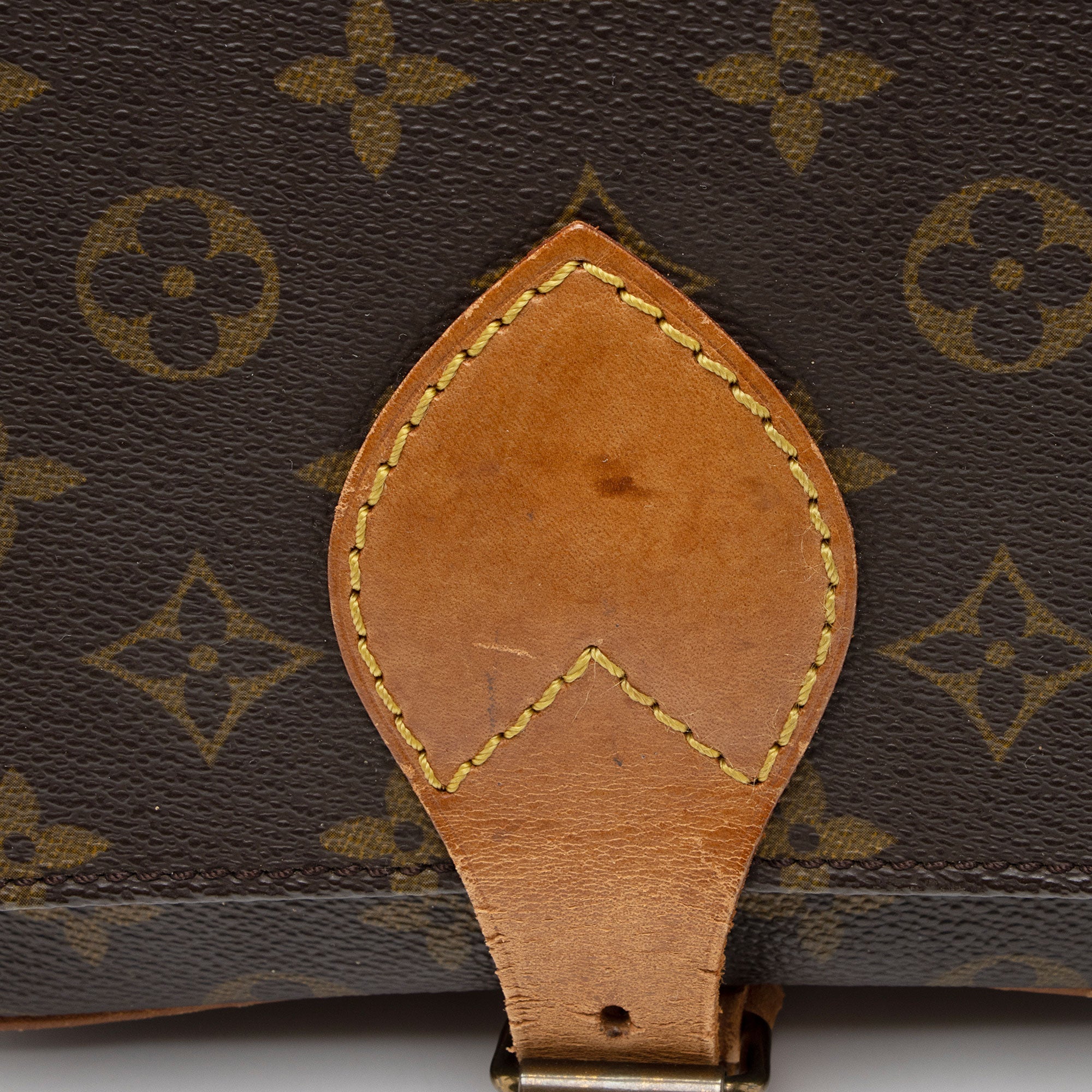 Louis Vuitton Vintage Monogram Canvas Cartouchiere MM Shoulder Bag