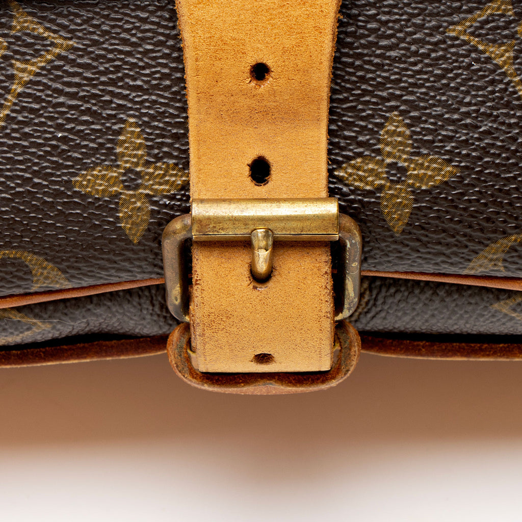 Louis Vuitton Vintage Monogram Canvas Cartouchiere MM Shoulder Bag