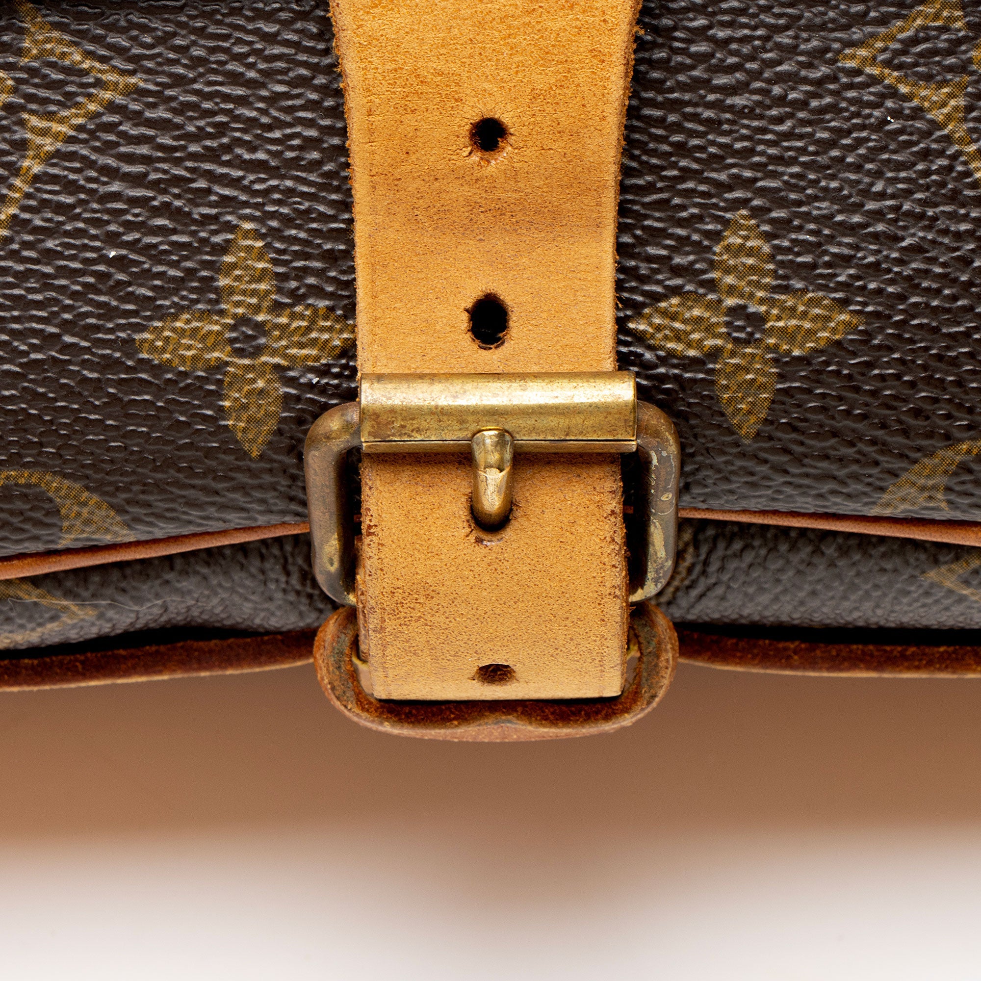 Louis Vuitton Vintage Monogram Canvas Cartouchiere MM Shoulder Bag