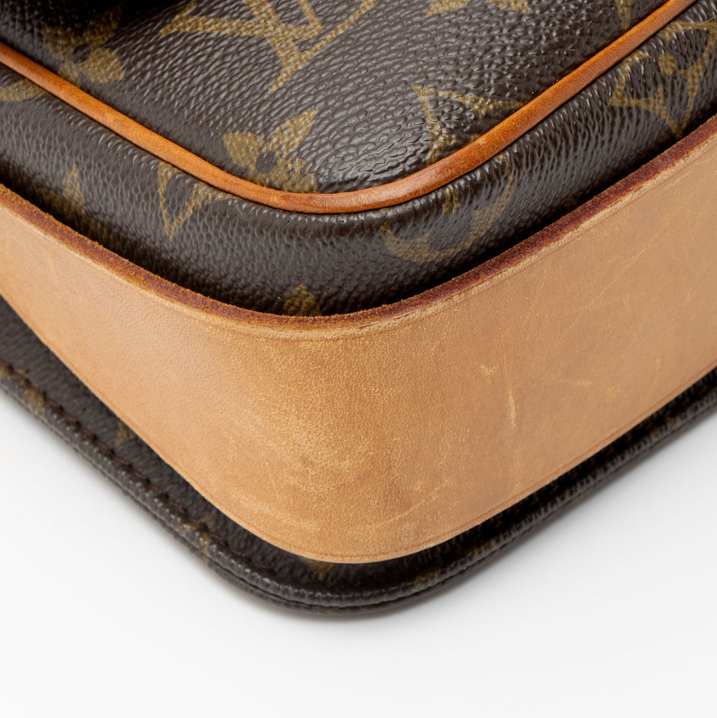 Louis Vuitton Vintage Monogram Canvas Cartouchiere MM Shoulder Bag