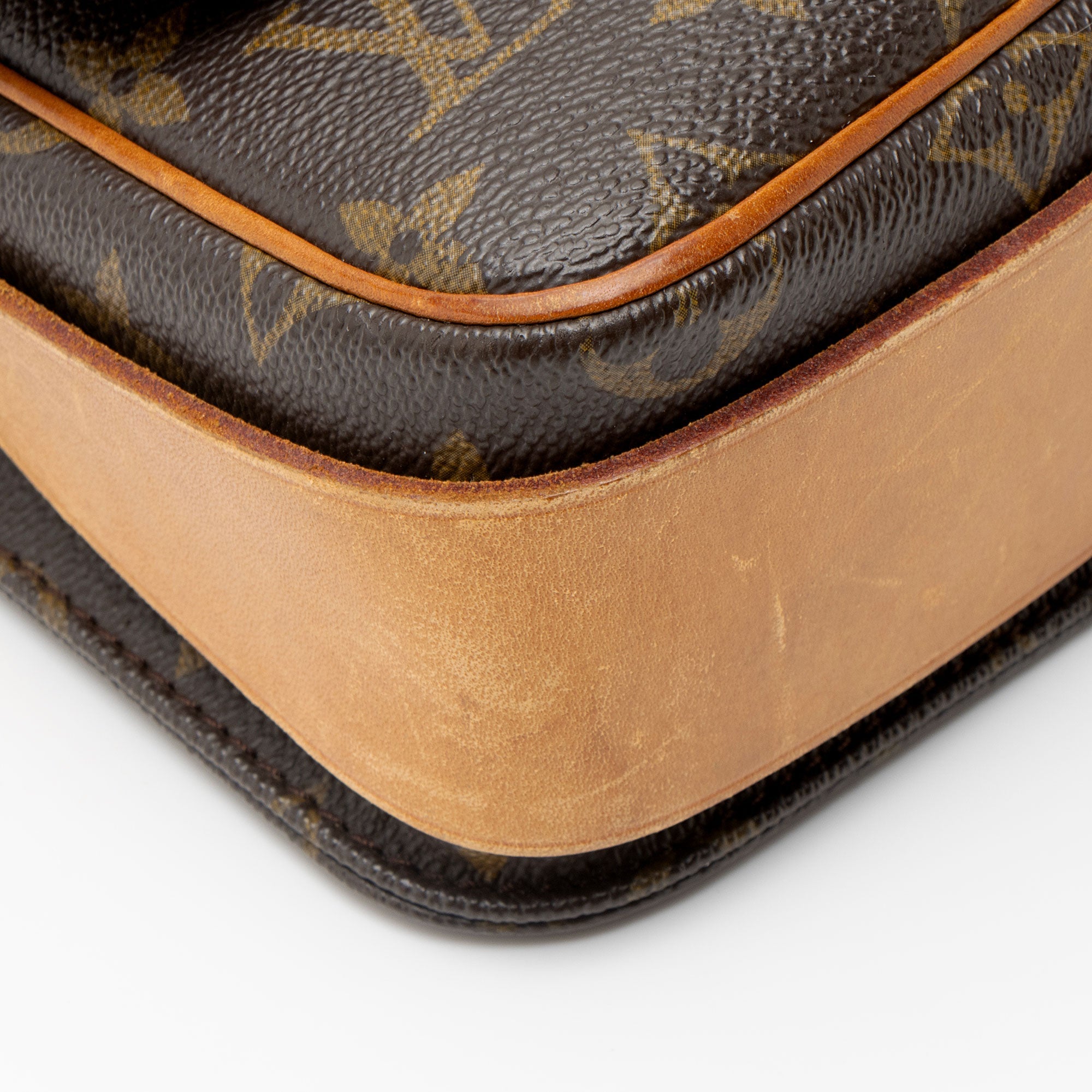 Louis Vuitton Vintage Monogram Canvas Cartouchiere MM Shoulder Bag