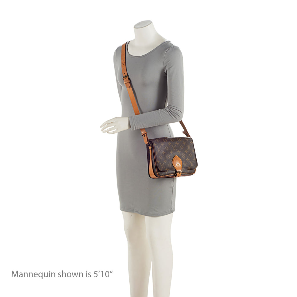 Louis Vuitton Vintage Monogram Canvas Cartouchiere MM Shoulder Bag