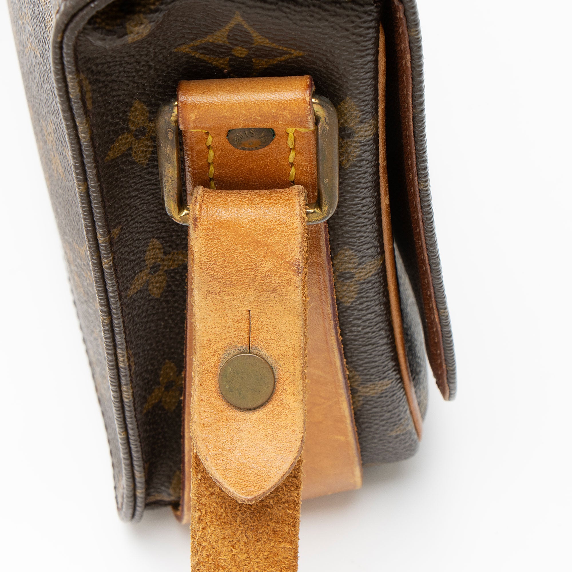 Louis Vuitton Vintage Monogram Canvas Cartouchiere MM Shoulder Bag