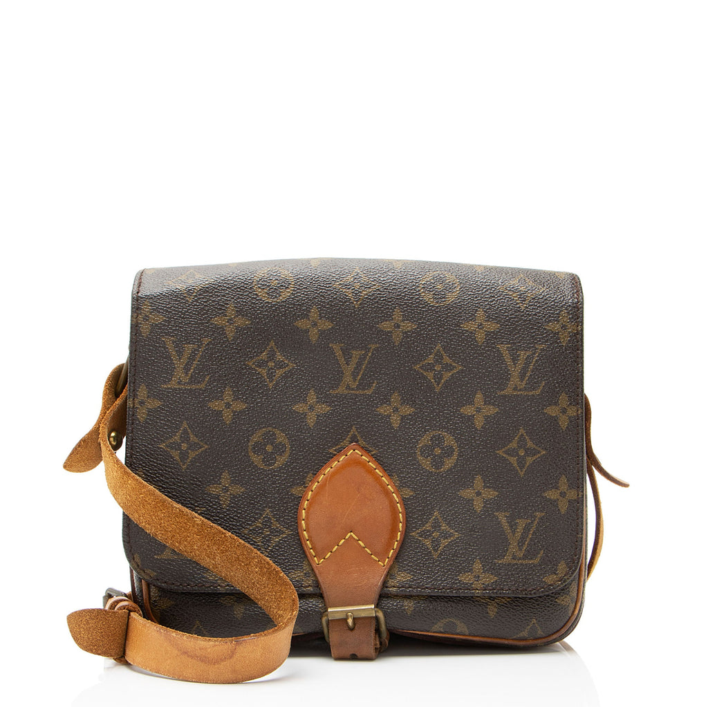 Louis Vuitton Vintage Monogram Canvas Cartouchiere MM Shoulder Bag