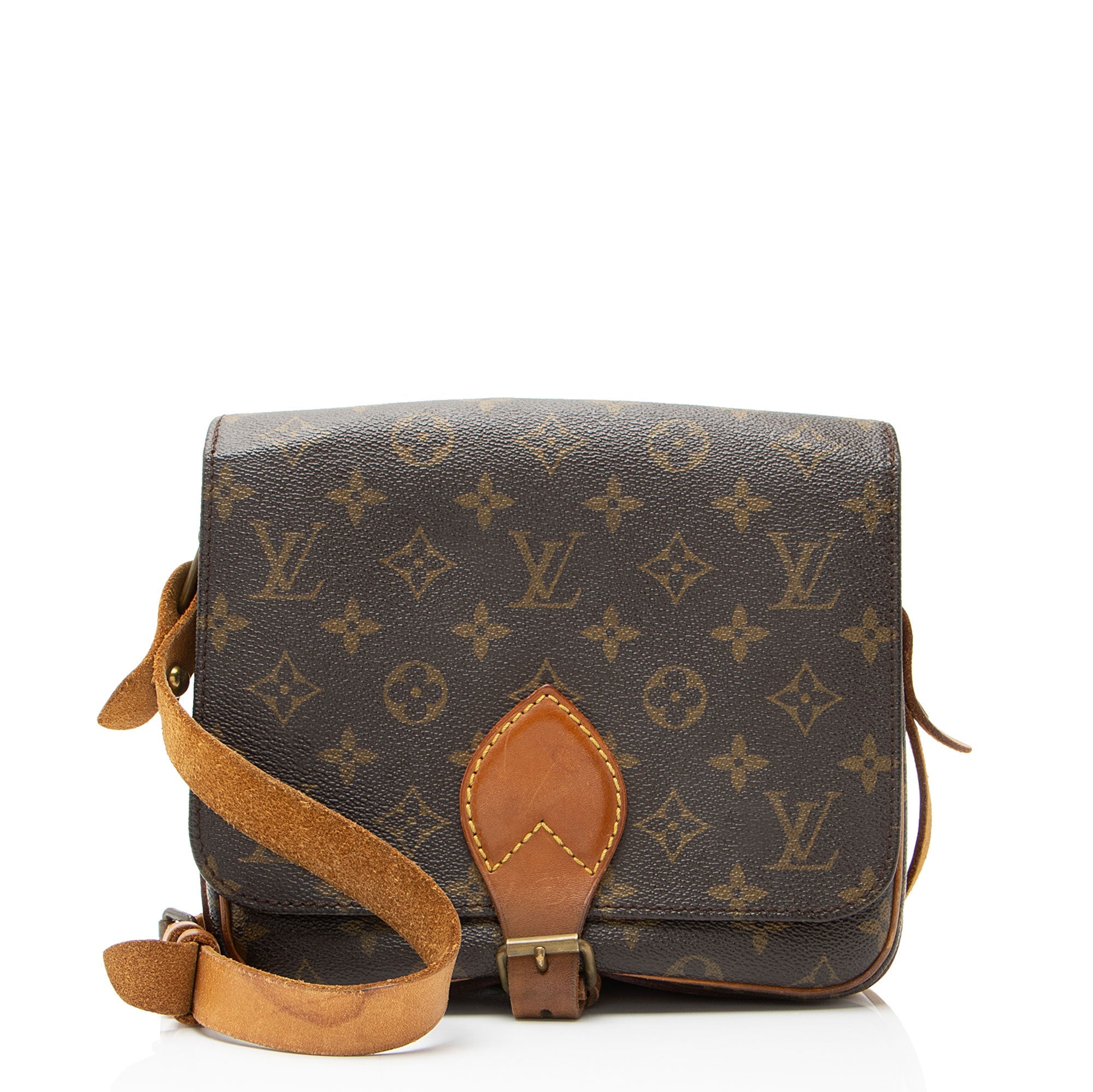 Louis Vuitton Vintage Monogram Canvas Cartouchiere MM Shoulder Bag