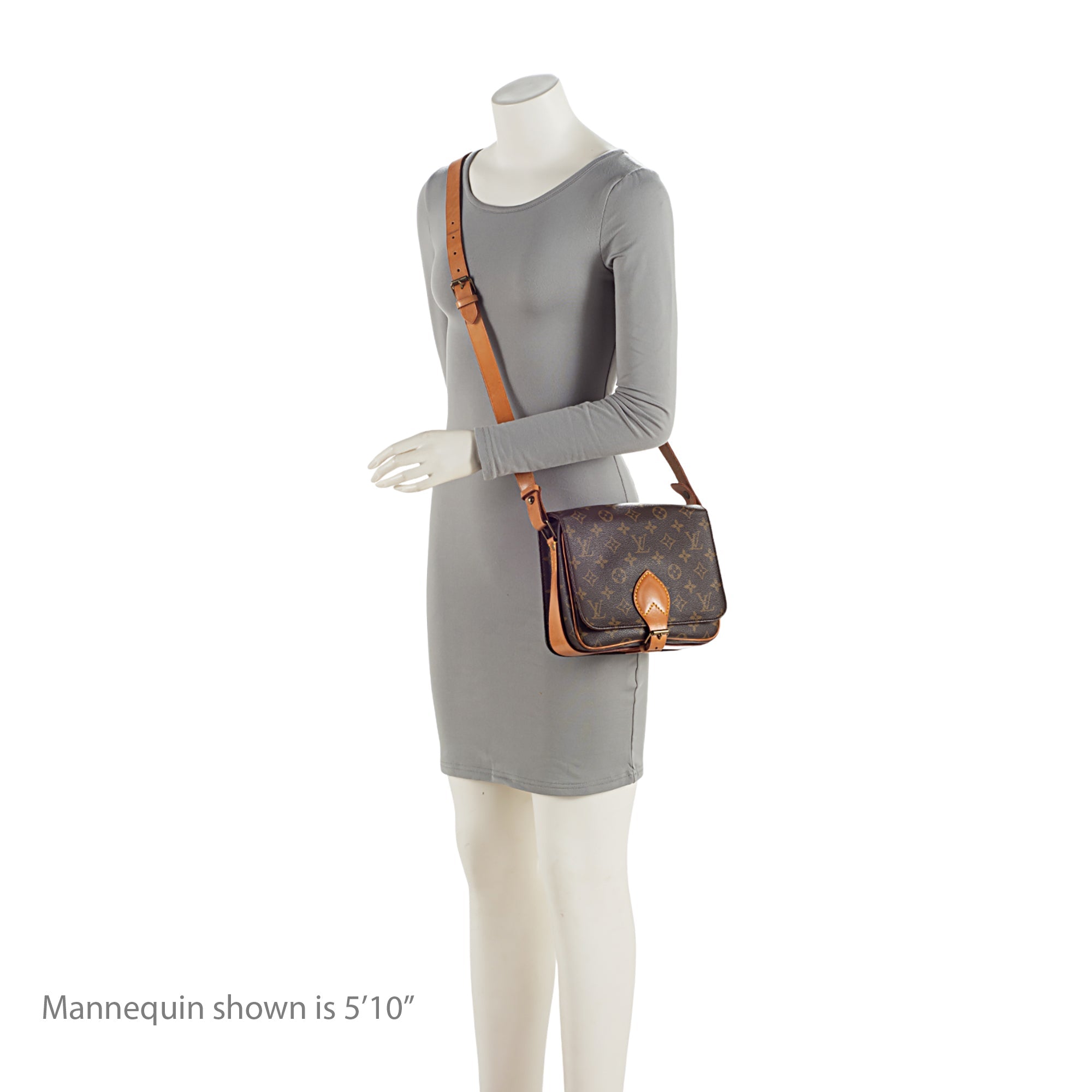 Louis Vuitton Vintage Monogram Canvas Cartouchiere MM Shoulder Bag
